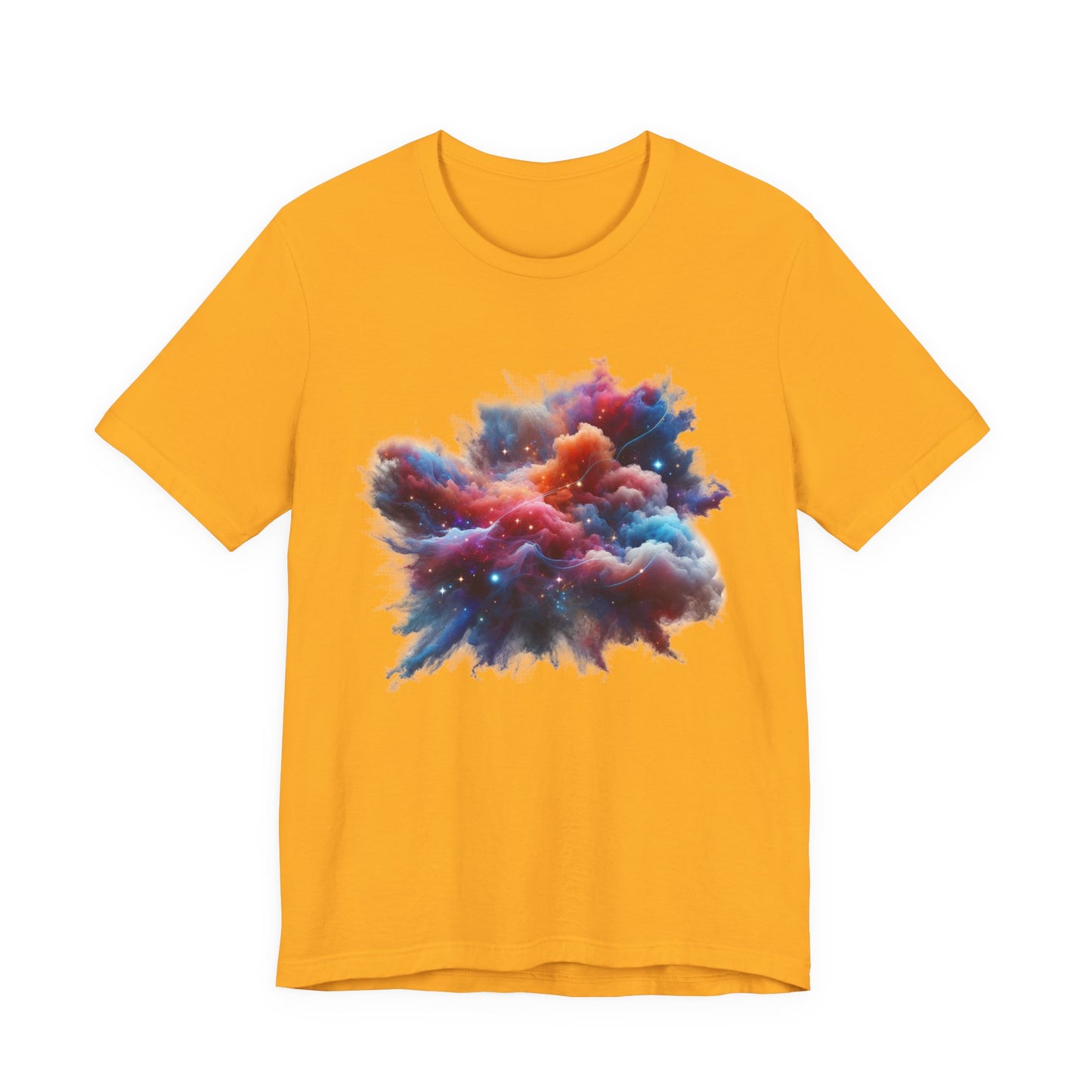 Cosmic Smoke – Colorful Space Swirl Graphic T-Shirt