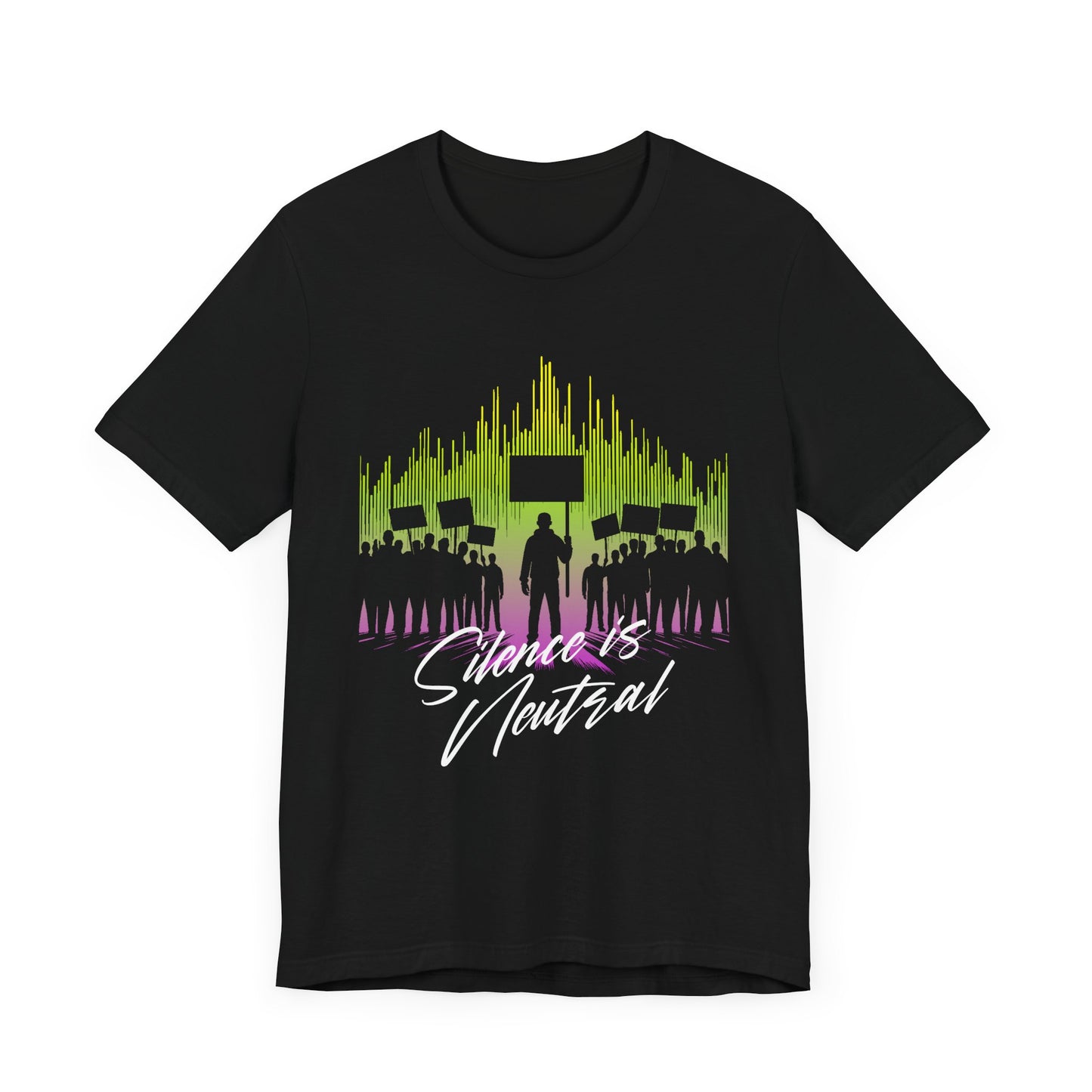 Silence is Neutral | Protest Crowd Graphic T-Shirt