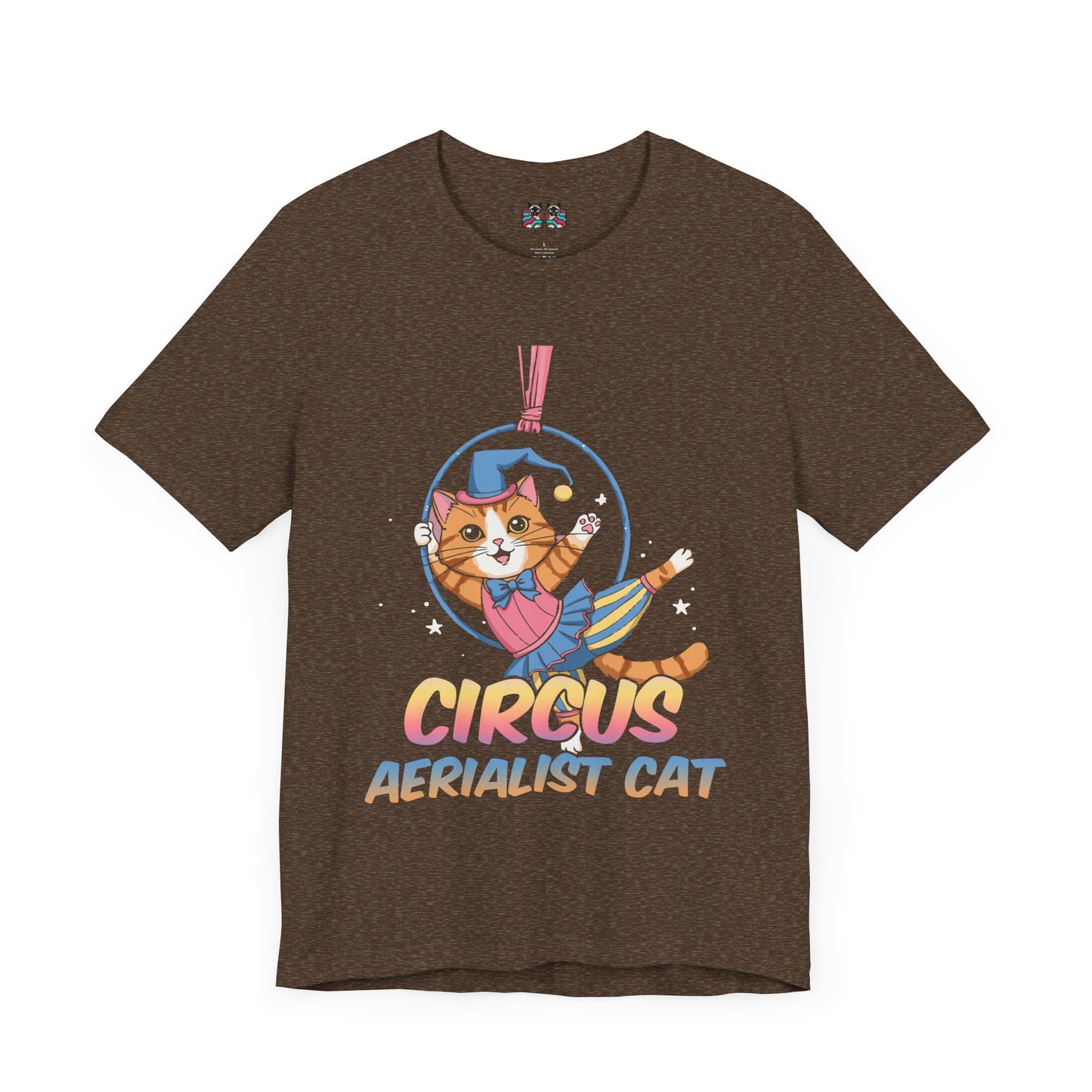 Circus Aerialist Cat - Cute and Funny Performer T-Shirt