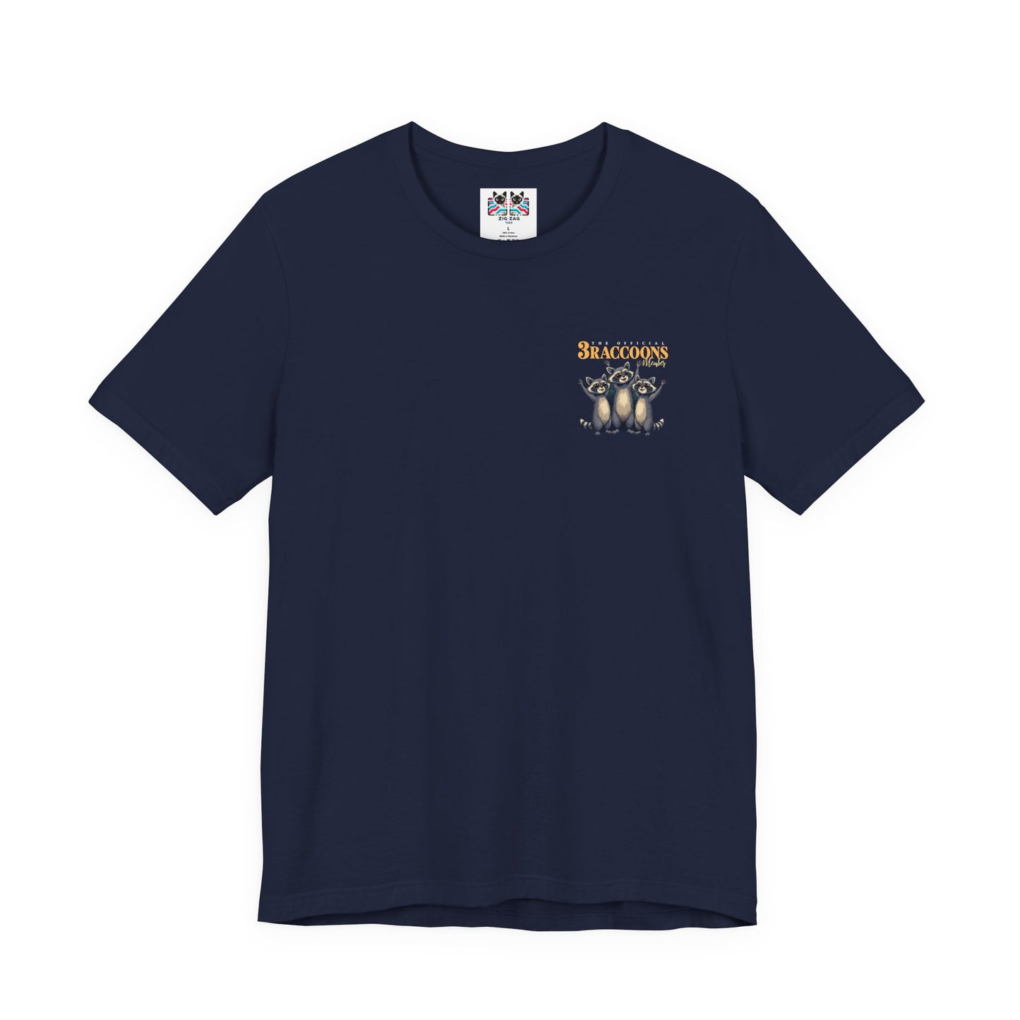 The Classic 3 Raccoons Members T-Shirt – Moonlight Raccoon Adventure Graphic