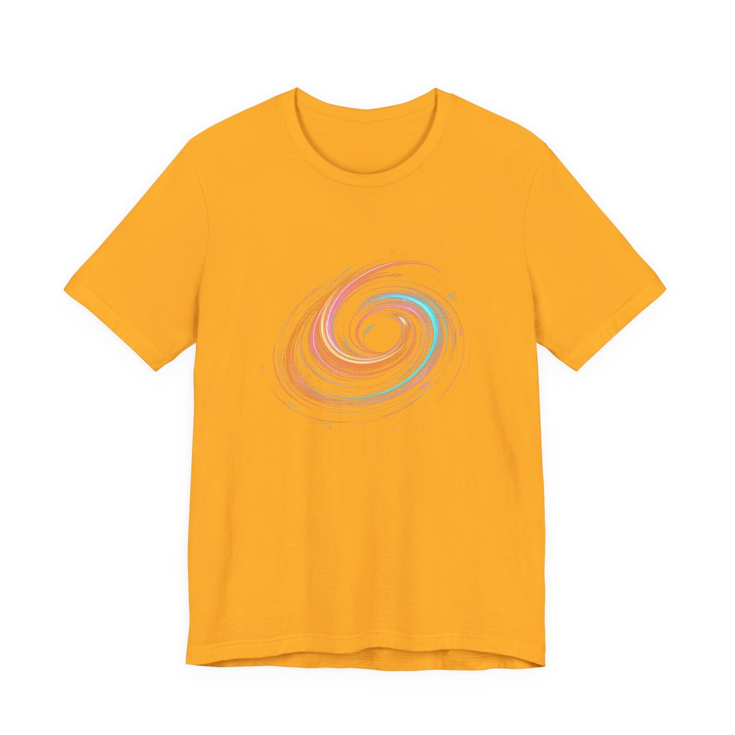 Neon Swirls – Vibrant Abstract Glow Graphic T-Shirt