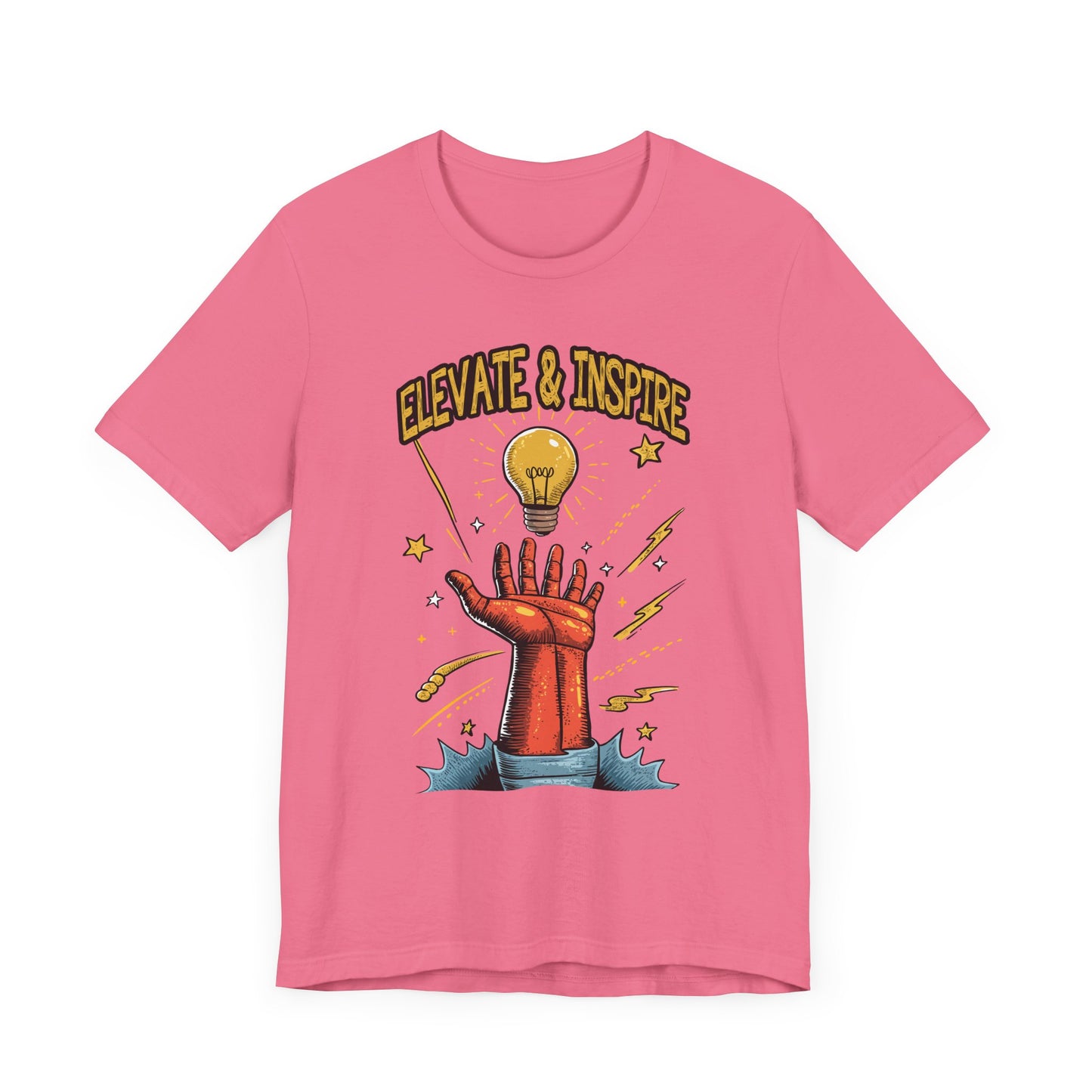 Elevate and Inspire Shirt Motivational Graphic Tee for Leaders Teachers Coaches and Creators Who Lift Others With Energy and Vision