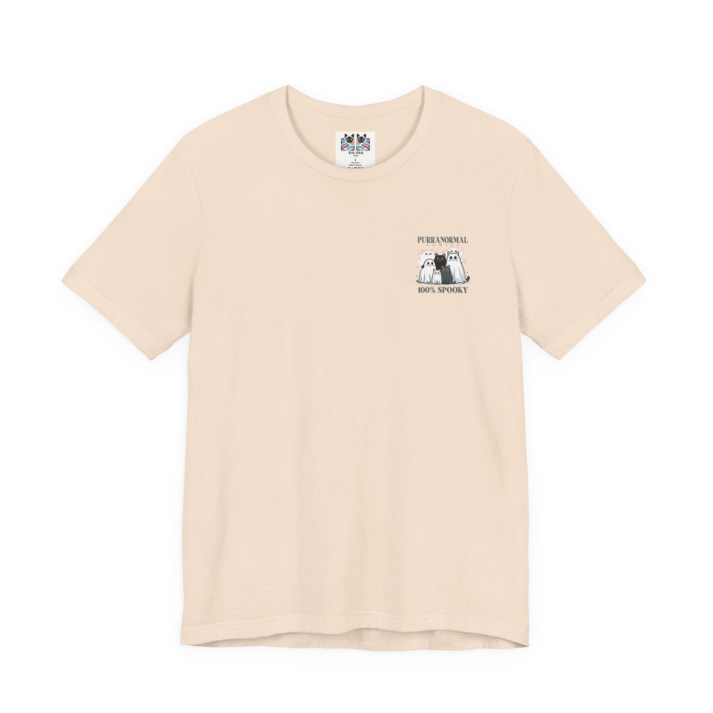 The Purranormal Family T-Shirt – Real and Ghost Cats Spooky Graphic