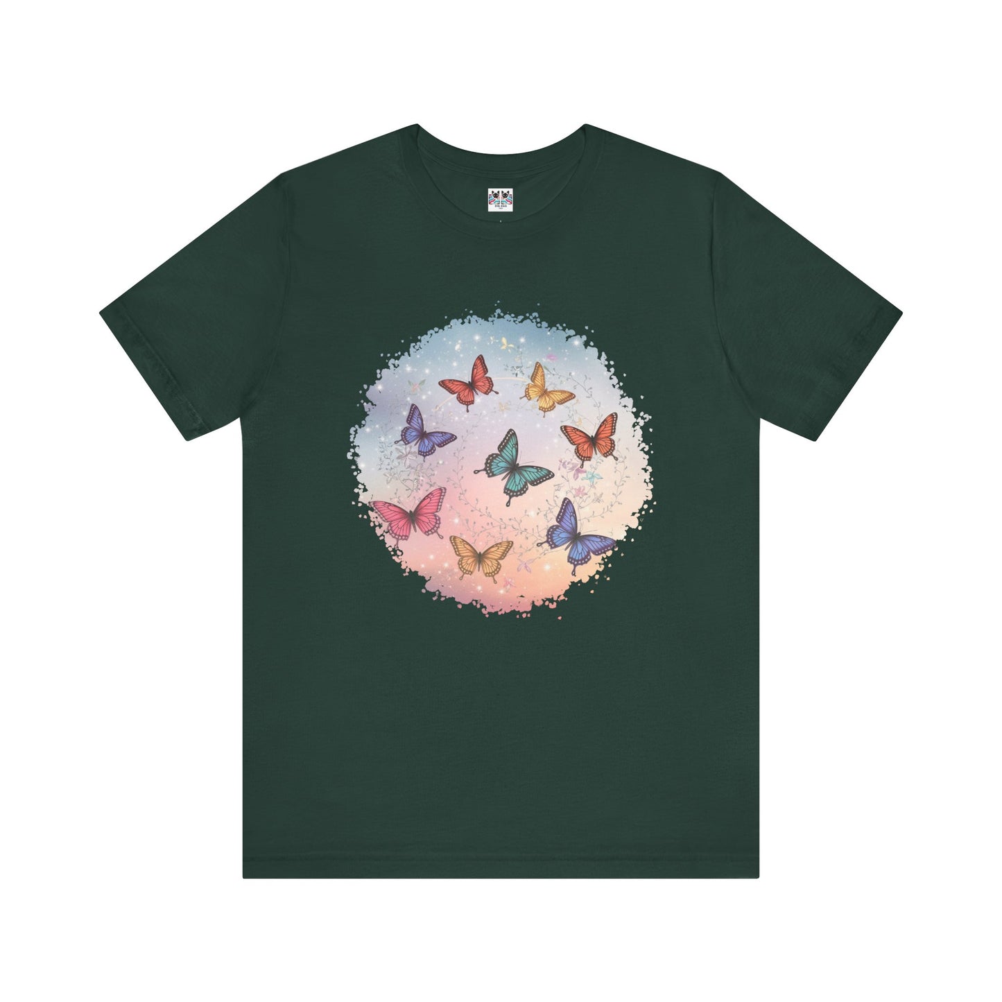 Butterfly Ballet Spiral Graphic T-Shirt