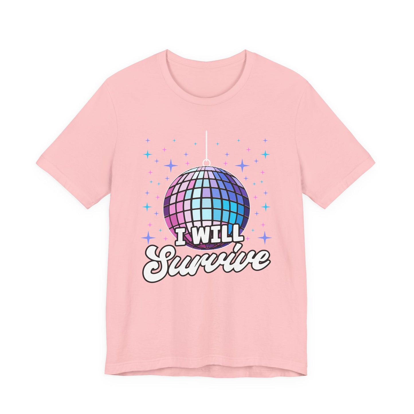 I Will Survive Disco Ball T-Shirt – Retro Party Dance Floor Graphic Tee