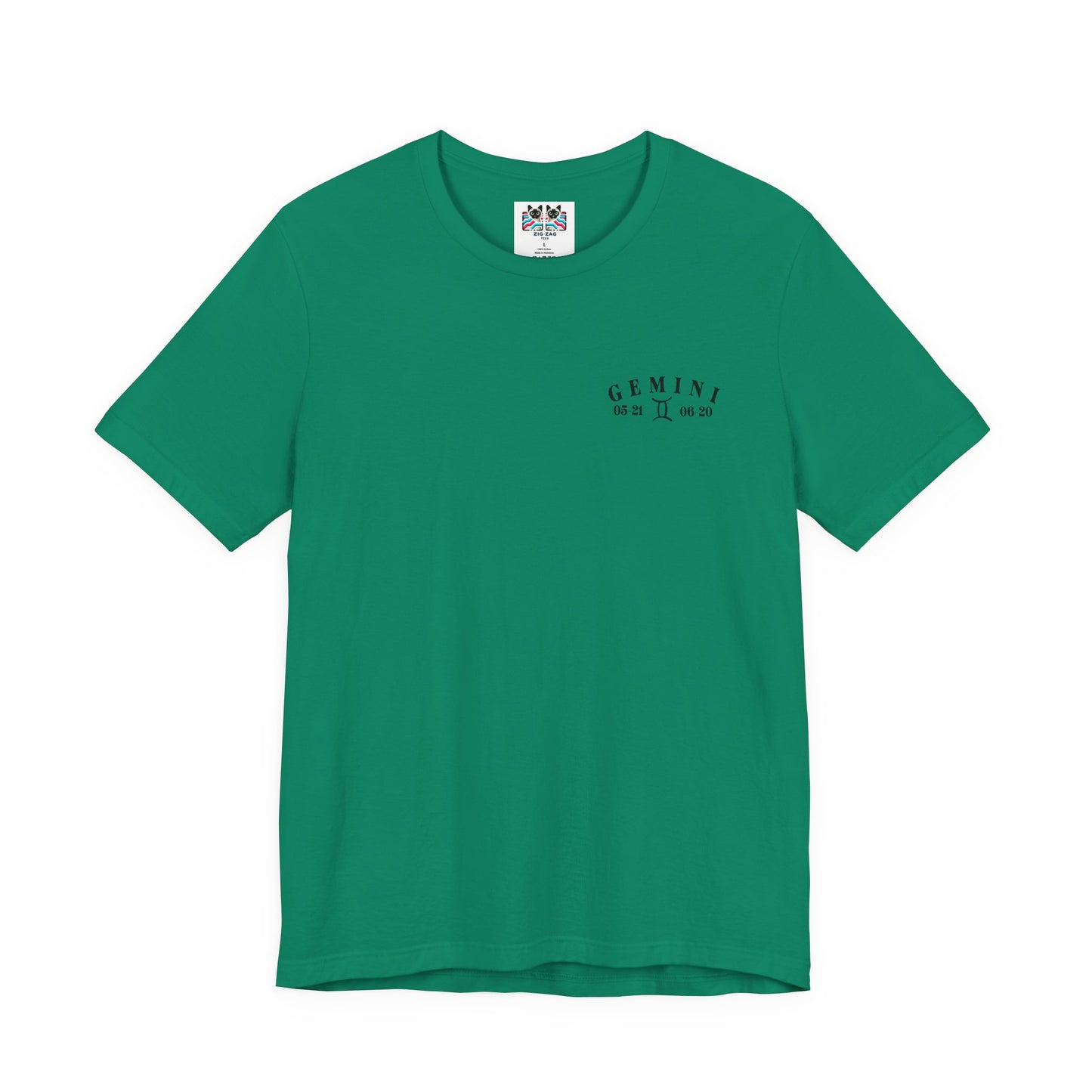 Gemini Zodiac T-Shirt – Ornate Twins with Constellation and Floral Design