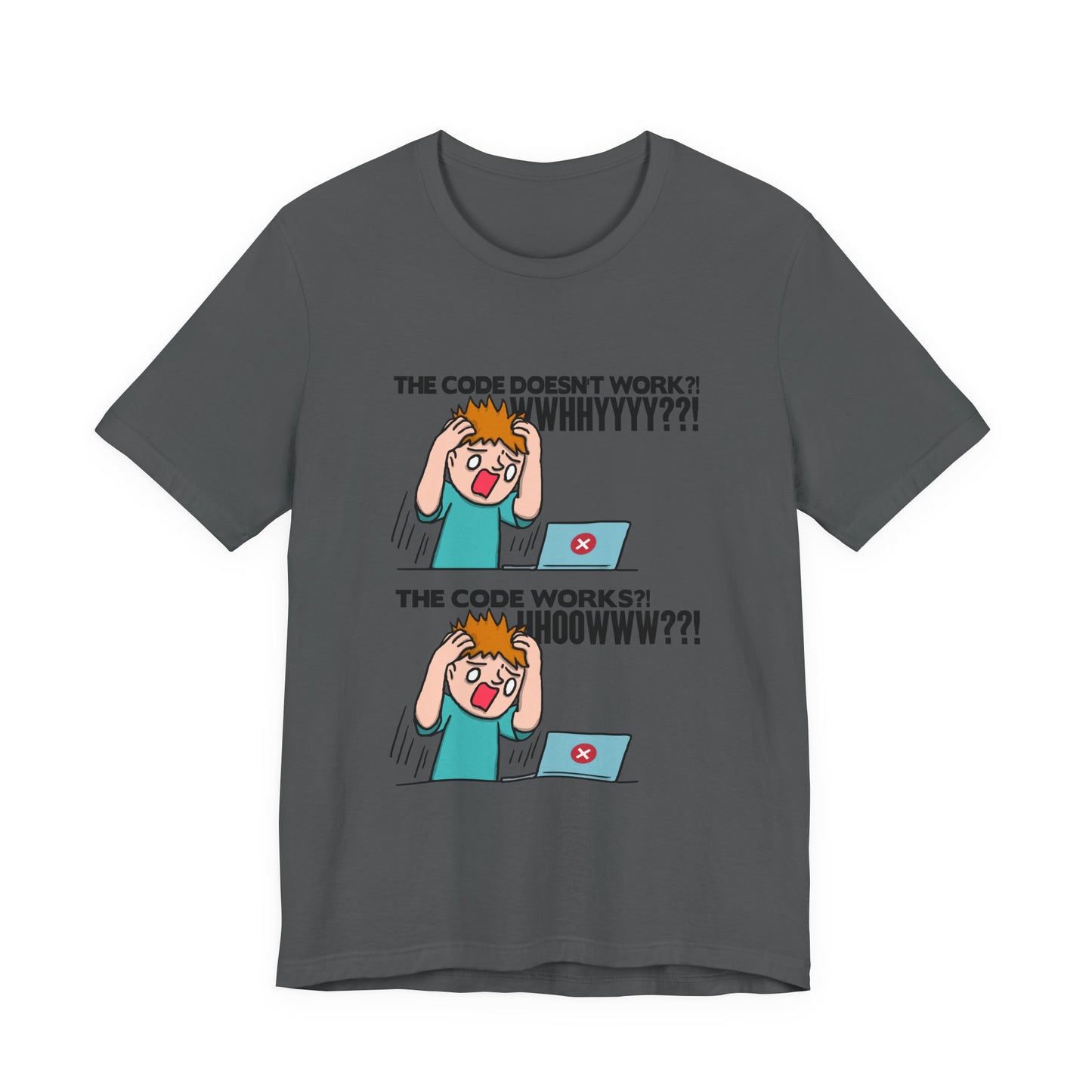 Code Works Confusion Funny Programmer T-Shirt