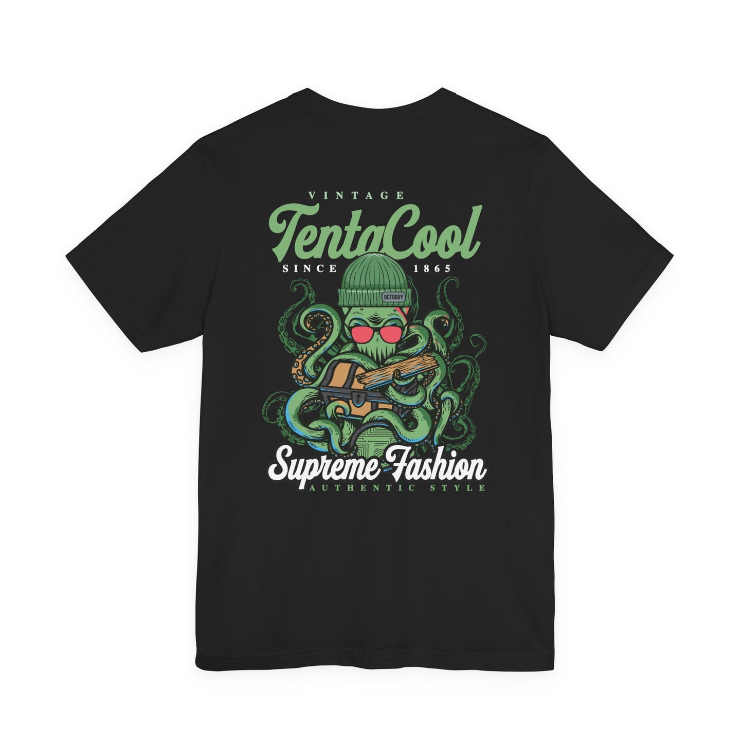 Vintage Tentacool T-Shirt – Cool Octopus with Treasure Chest Graphic