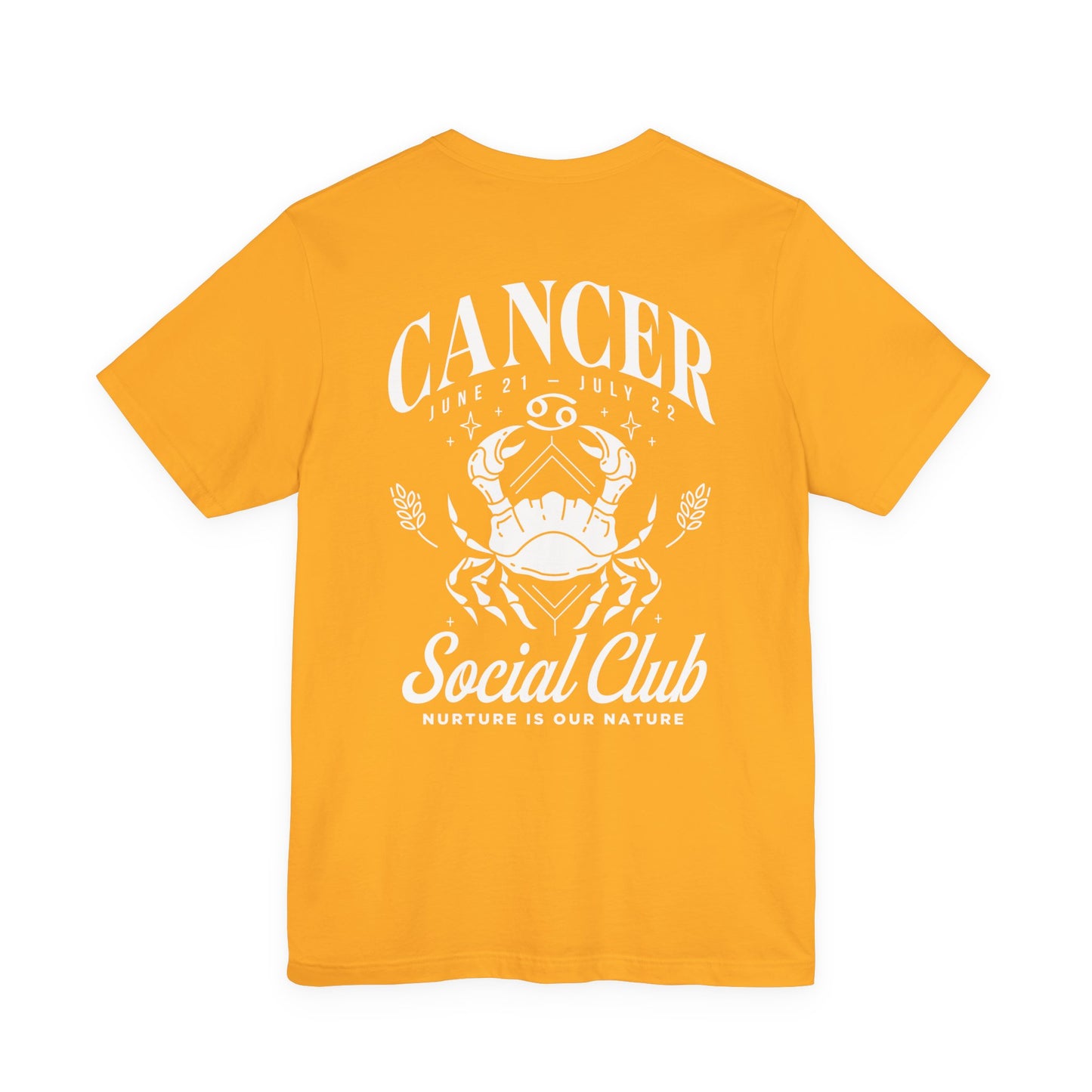 Cancer Social Club T-Shirt – Nurture Is Our Nature Zodiac Design