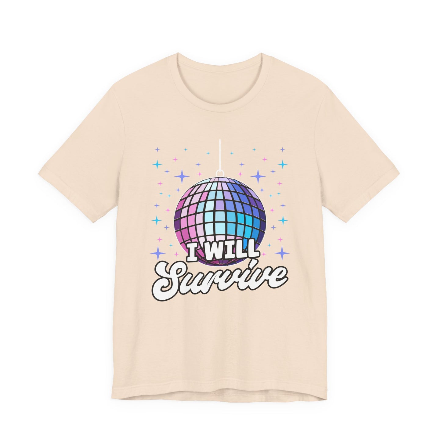 I Will Survive Disco Ball T-Shirt – Retro Party Dance Floor Graphic Tee