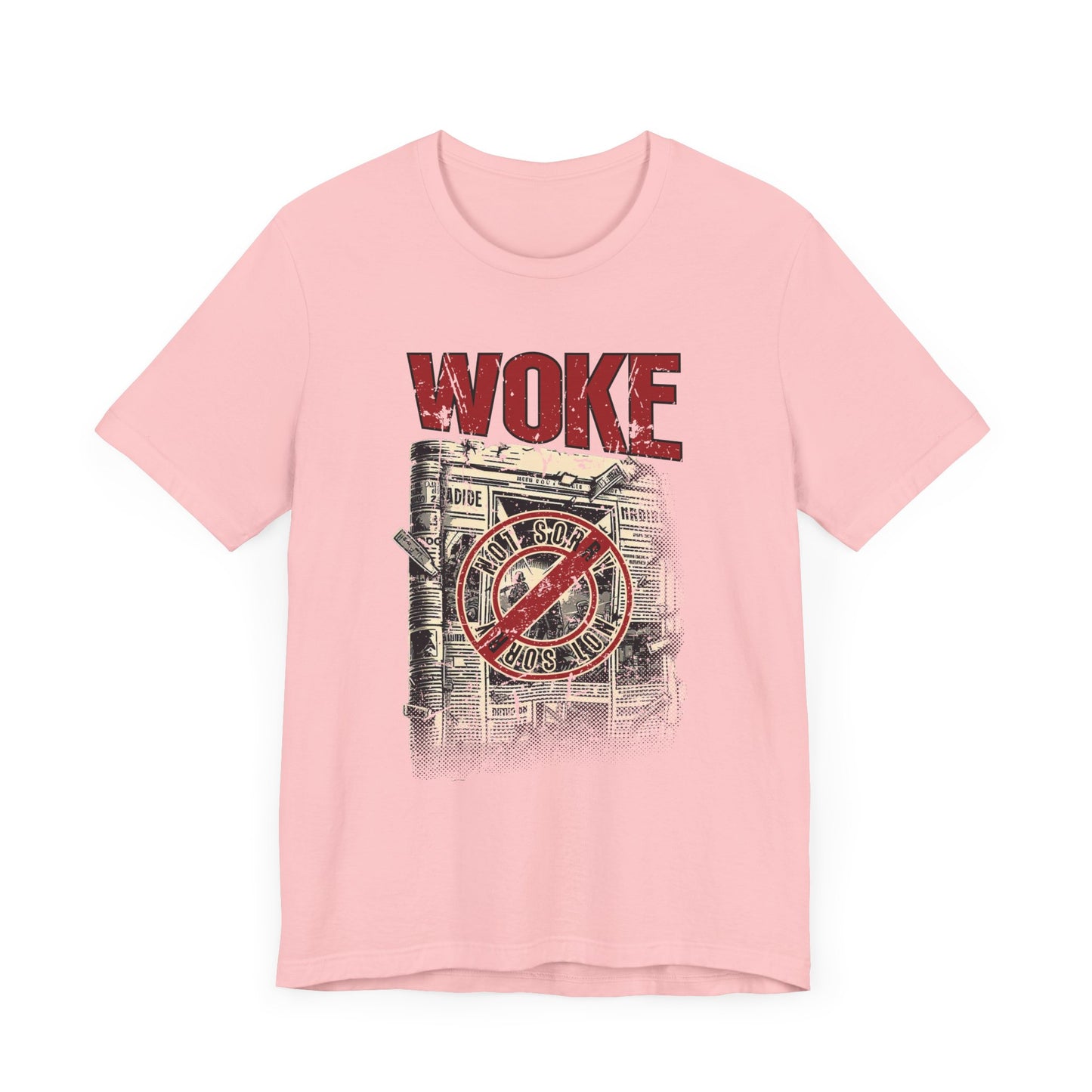 WOKE | Not Sorry Newspaper Graphic T-Shirt