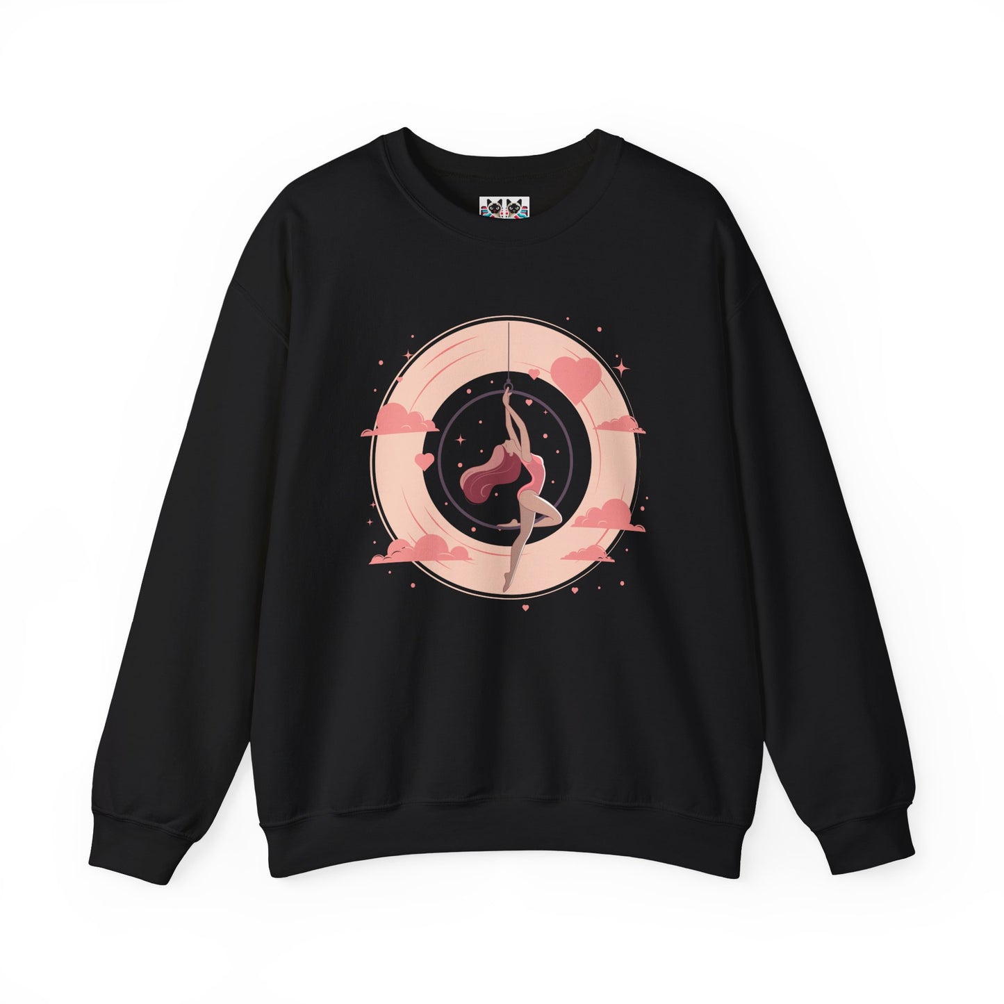 Aerial Hoop Aerialist - Elegant & Artistic Dancer Crewneck Sweatshirt