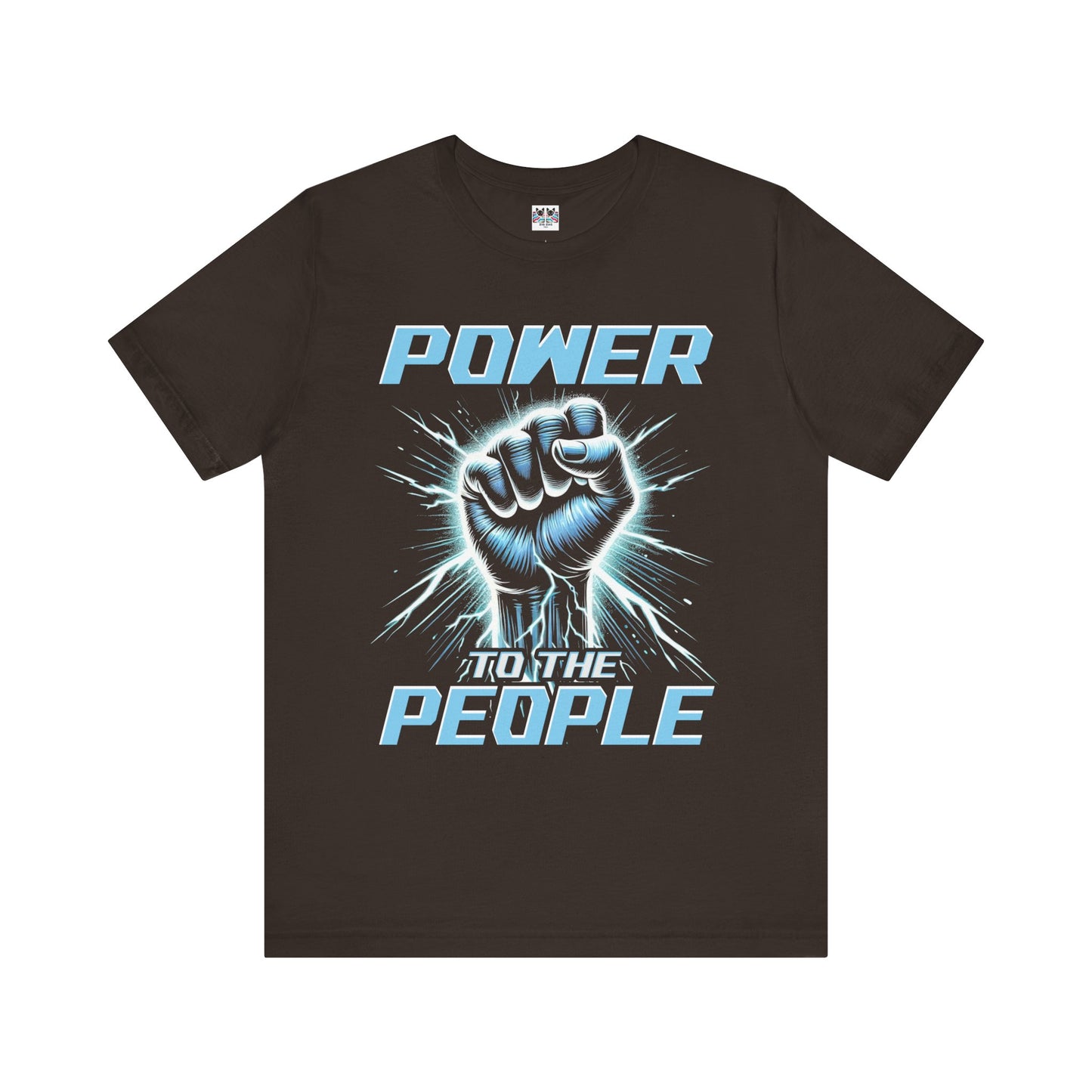 Power to the People Electric Resistance Bold Revolution Graphic T-Shirt