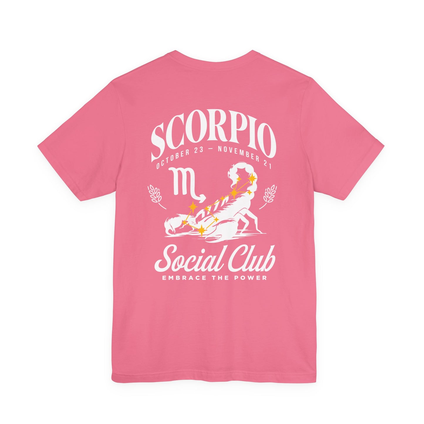 Scorpio Social Club T-Shirt – Scorpion with Zodiac Constellation Graphic