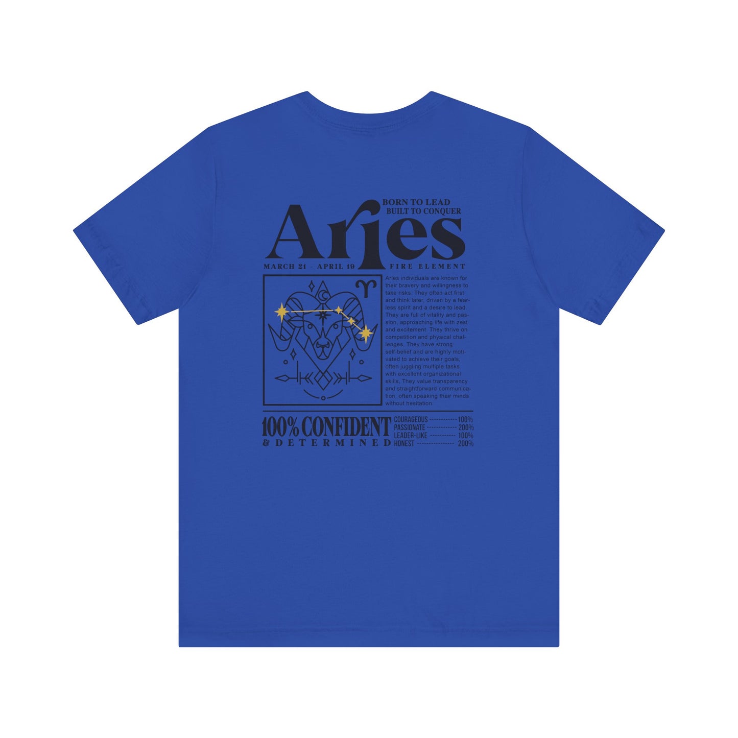 Aries Zodiac T-Shirt – Born to Lead, Built to Conquer