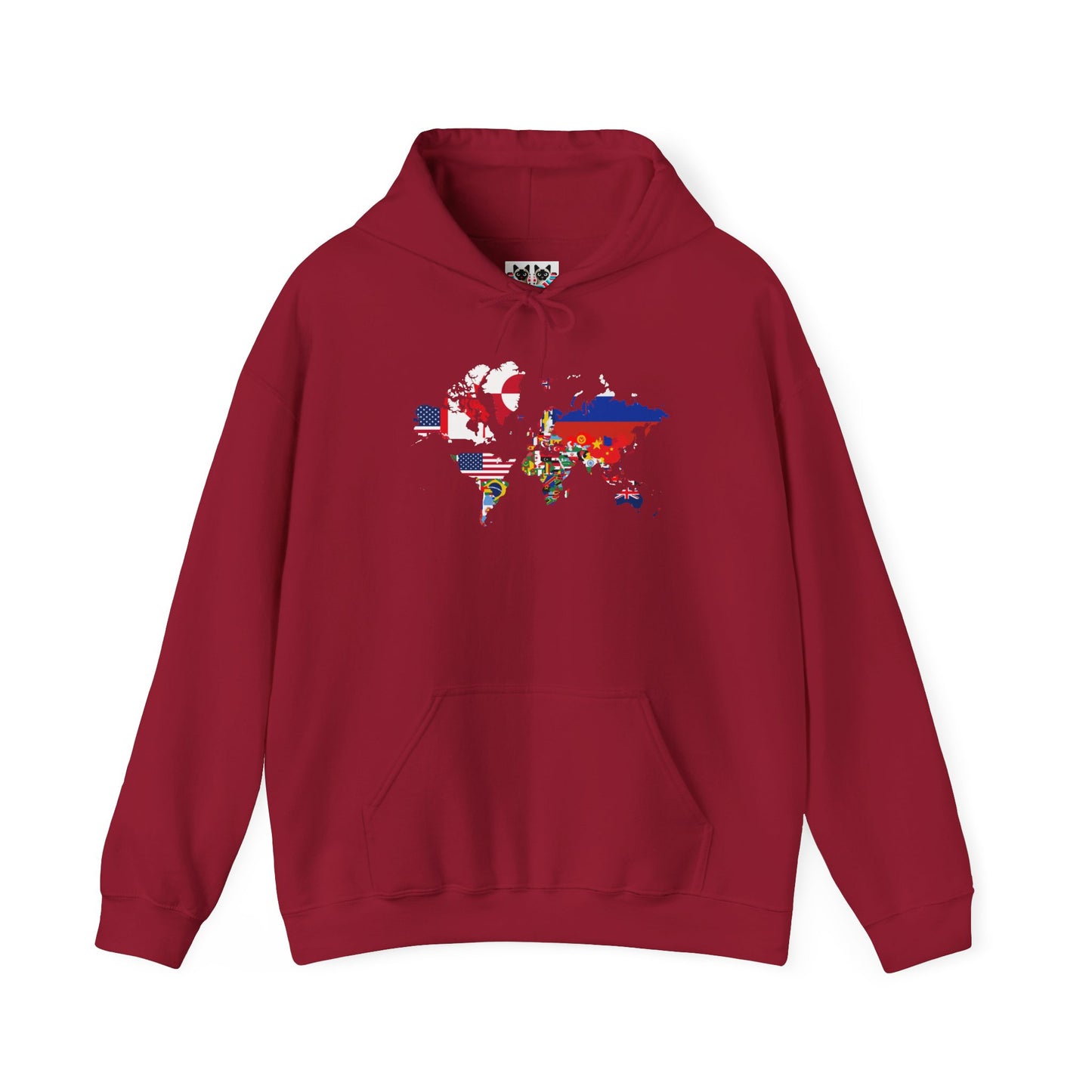 World Map Country Flags - Travel & Wanderlust Hoodie