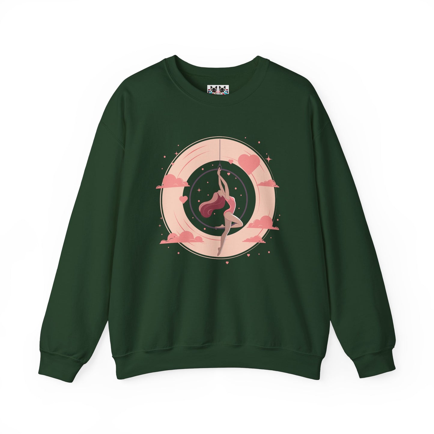 Aerial Hoop Aerialist - Elegant & Artistic Dancer Crewneck Sweatshirt