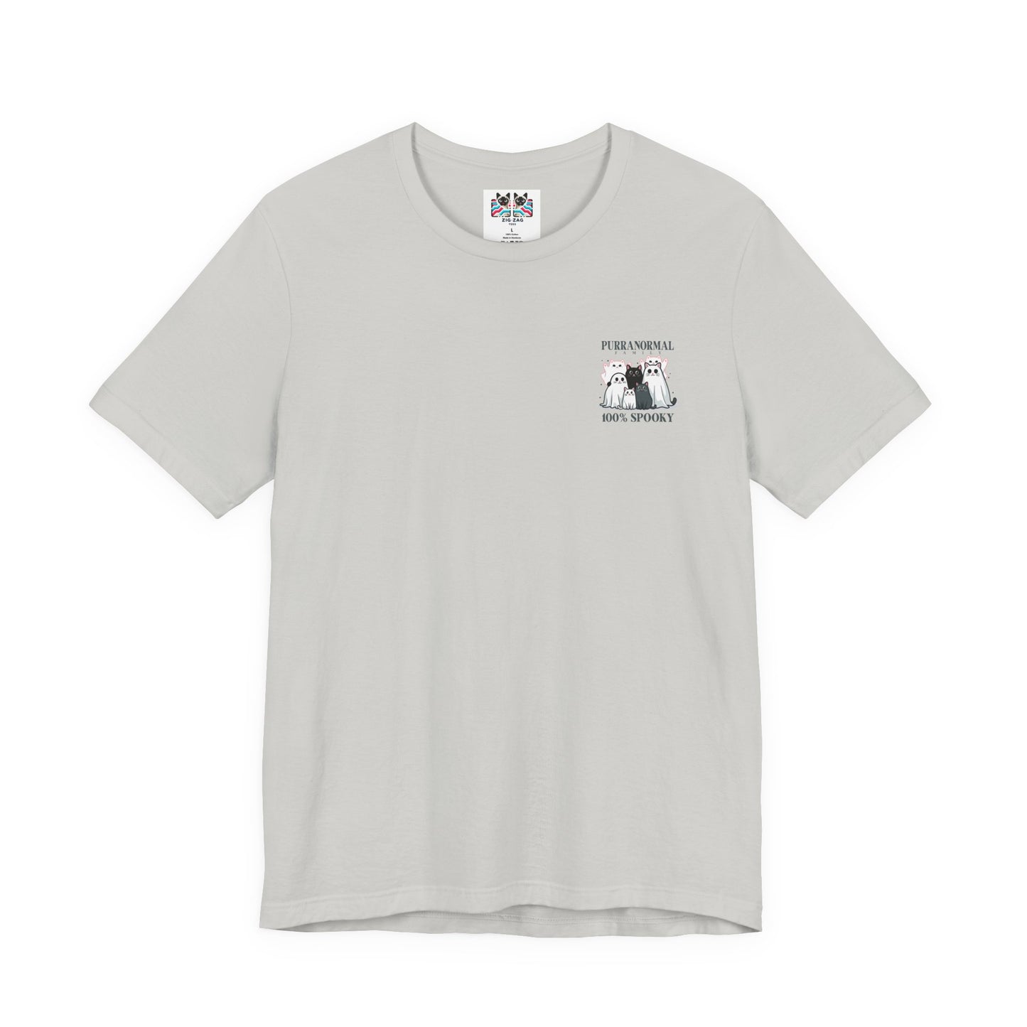 The Purranormal Family T-Shirt – Real and Ghost Cats Spooky Graphic