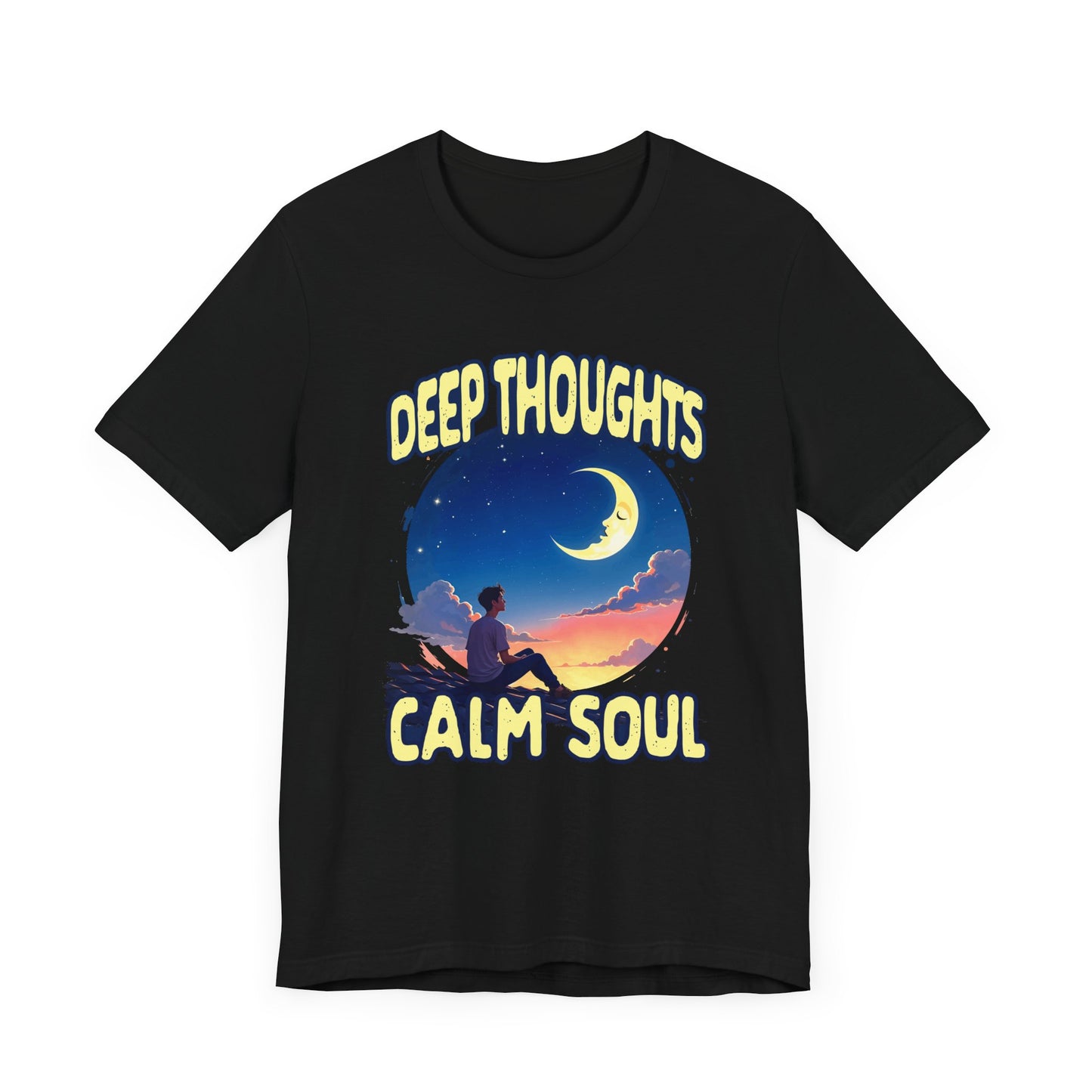 Midnight Thoughts Shirt Deep Thinker Aesthetic Tee for Overthinkers Night Owls Poets and Anyone Whose Mind Comes Alive After Dark