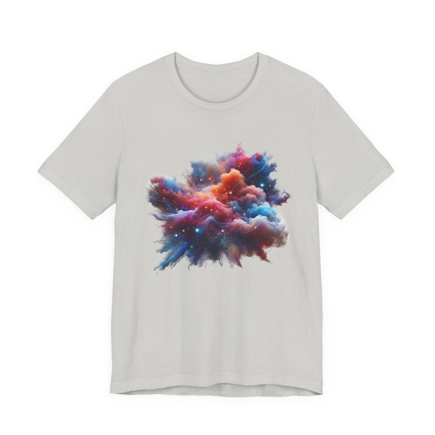 Cosmic Smoke – Colorful Space Swirl Graphic T-Shirt