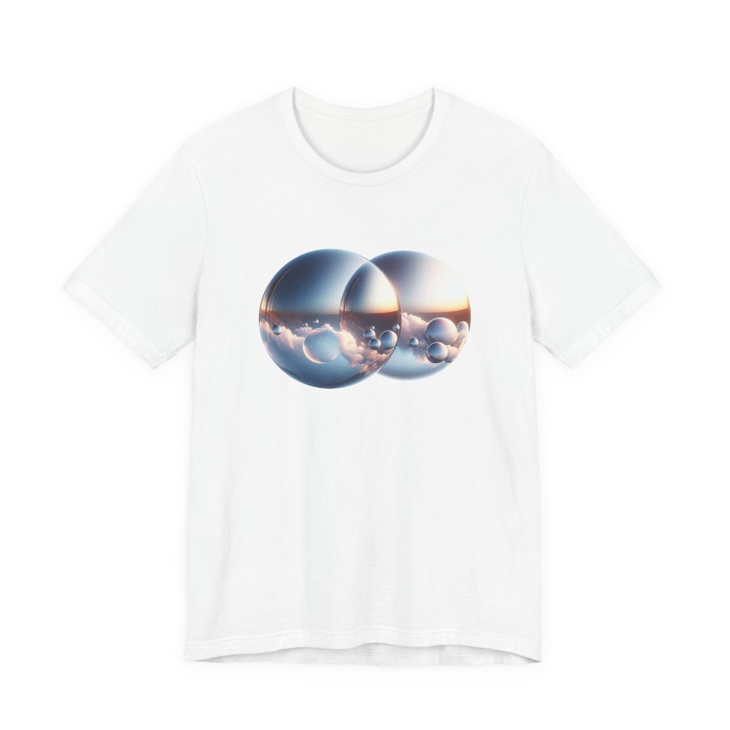 Parallel Universe Portal – Illusional Bubble Window Graphic T-Shirt