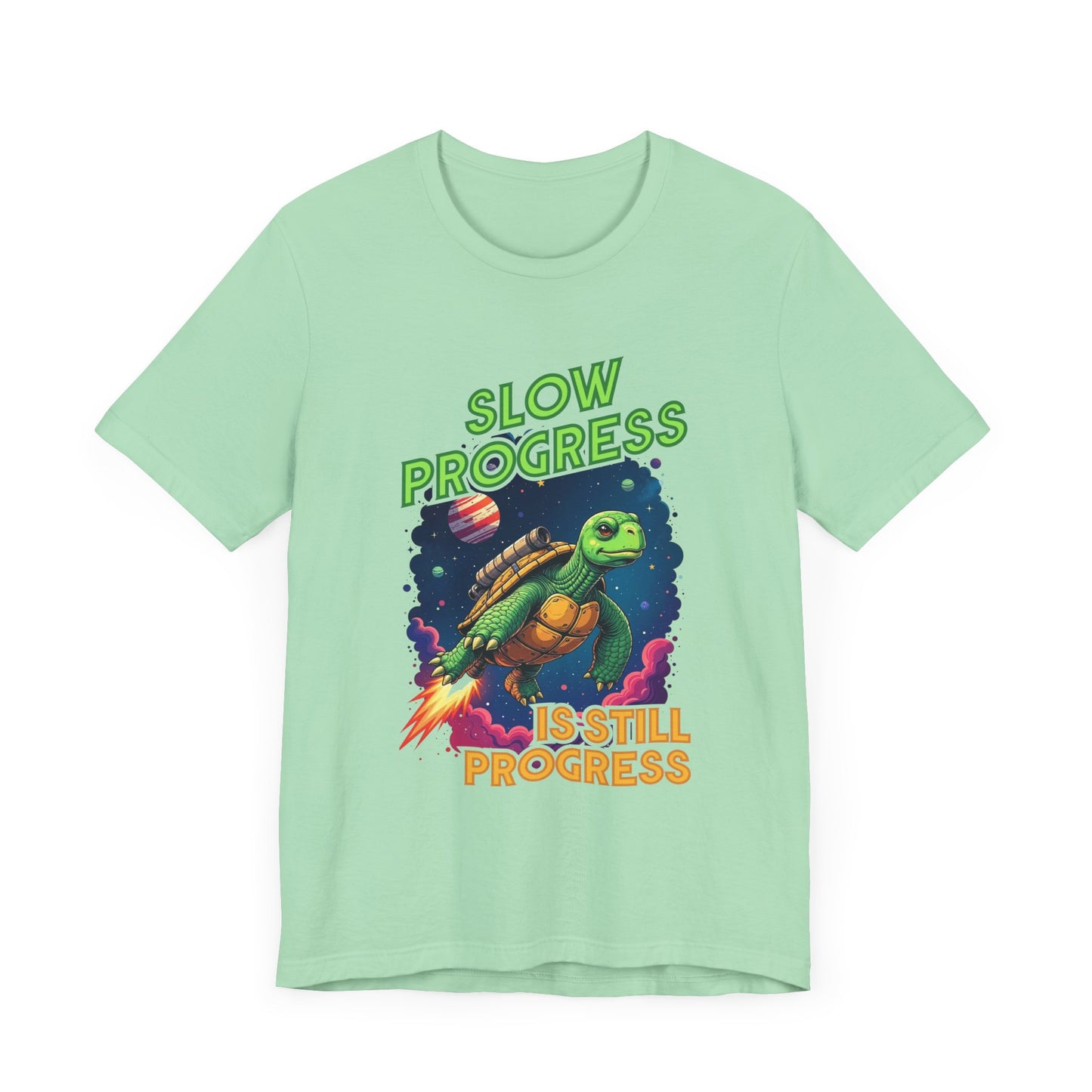 Slow Progress Is Still Progress Motivational Turtle T-Shirt