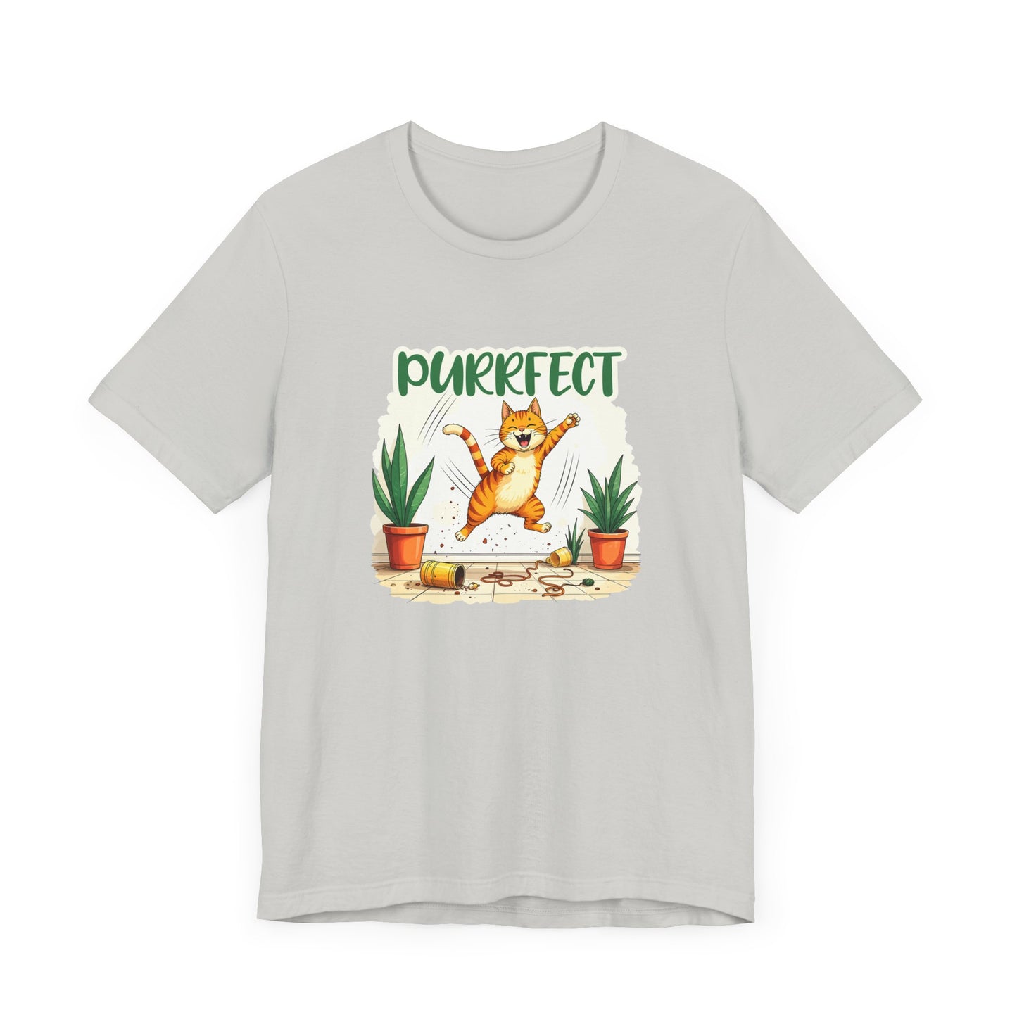Purrfect Chaos Shirt Funny Cat Lover Tee for Pet Parents Who Embrace the Hairballs Mayhem and Mischief With Love and Laughter