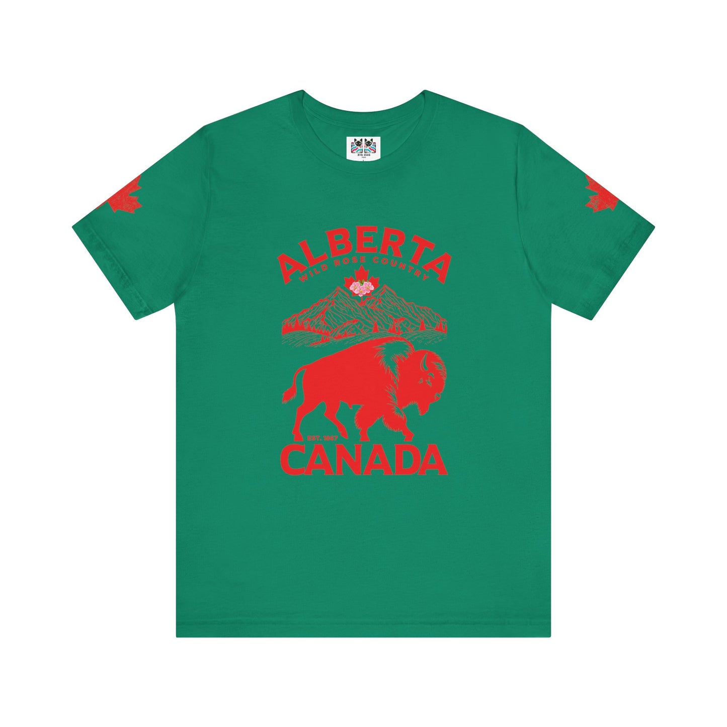 Alberta Wild Rose Country Bison T-Shirt
