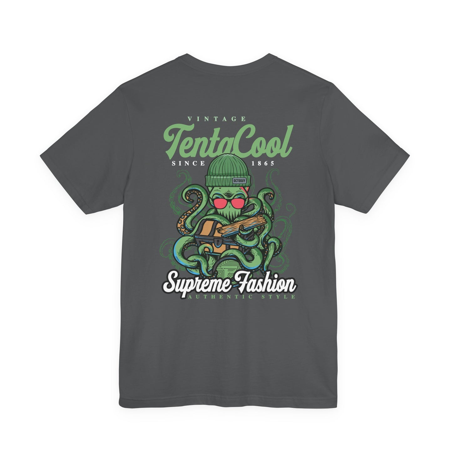 Vintage Tentacool T-Shirt – Cool Octopus with Treasure Chest Graphic