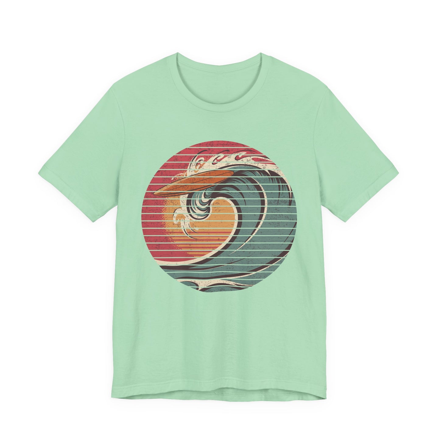 Ride the Wave – Surfboard & Sun Adventure Graphic T-Shirt