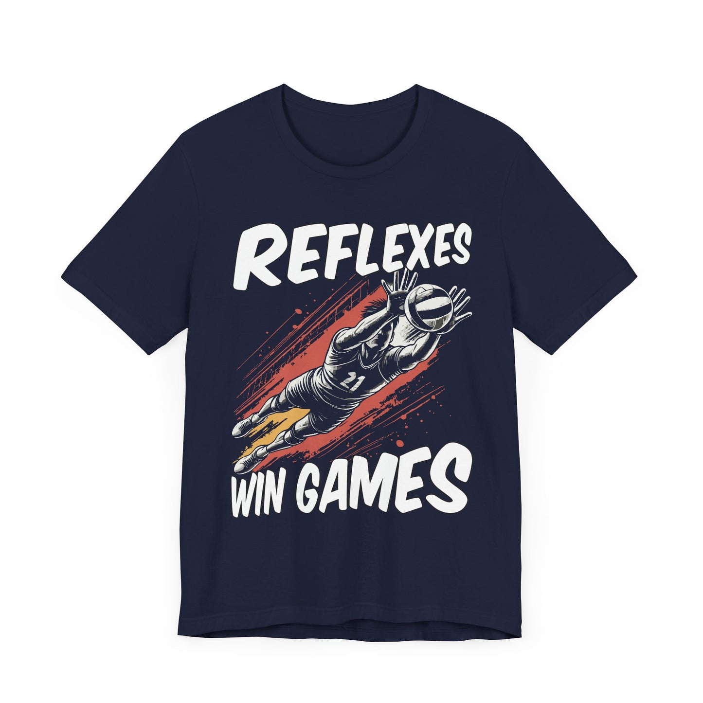 Reflexes Win the Games | Diving Player Graphic T-Shirt