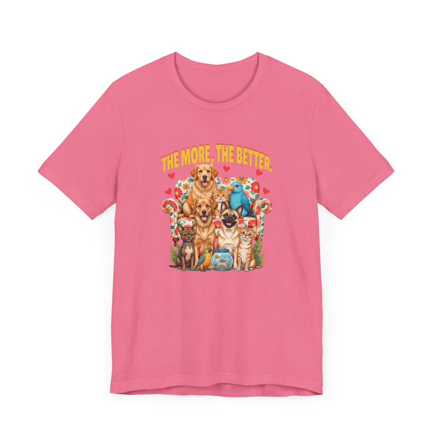 The More Paws The Better Shirt Funny Pet Family Tee for Multi Pet Homes and Animal Lovers Who Think More Fur Equals More Joy