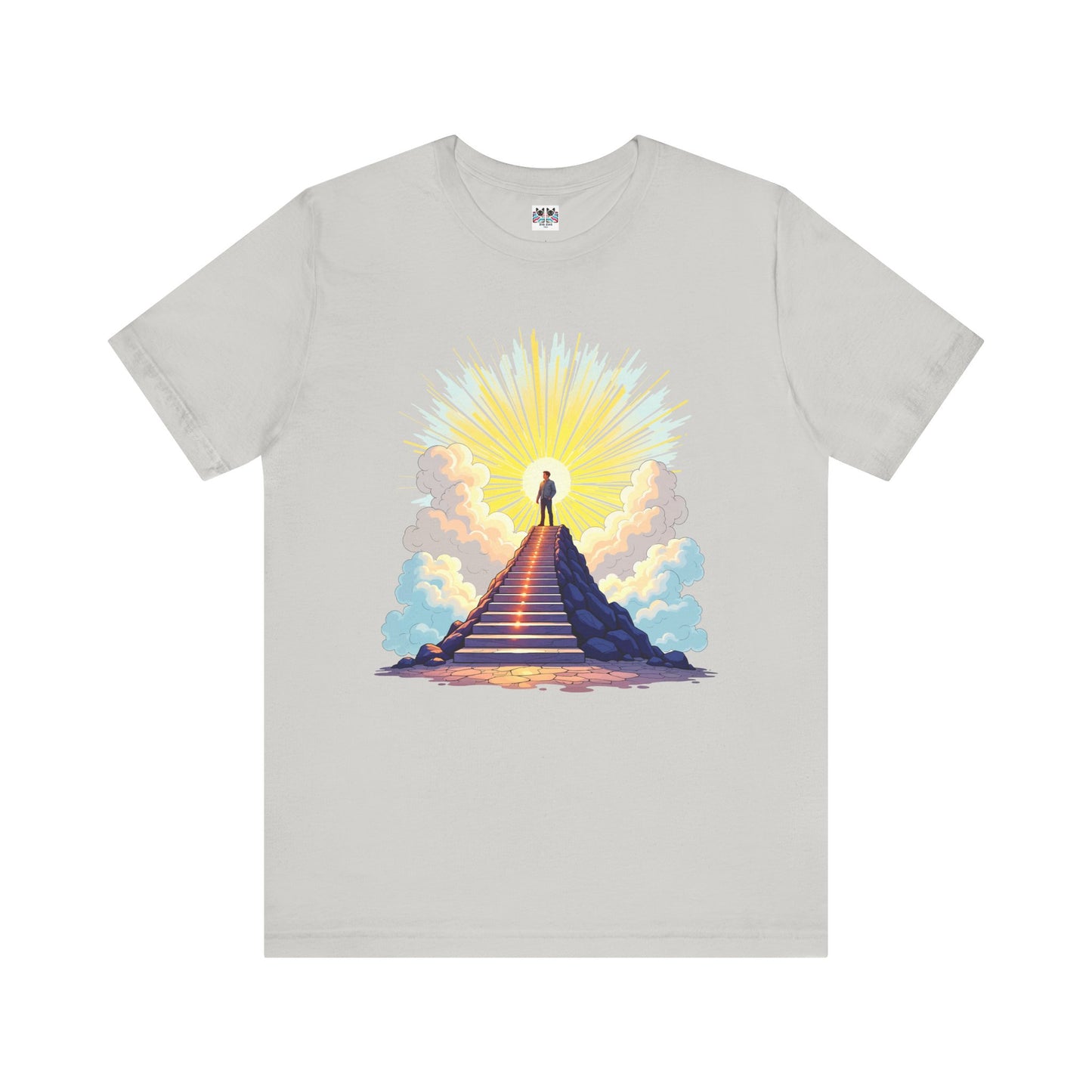 Believe Receive Achieve Inspirational Sunrise Stairway Success T-Shirt