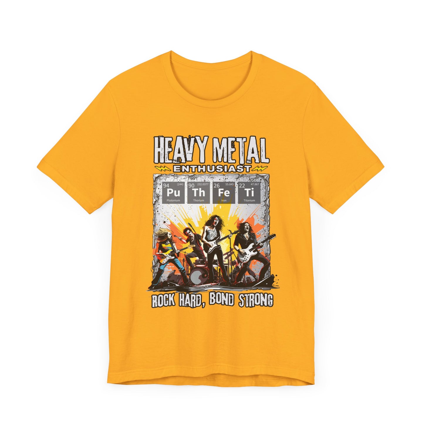 Heavy Metal Enthusiast Tee, Rock Vibes Shirt, Chemistry Pun Top, Science Humor Graphic Tee, Music + Science Gift