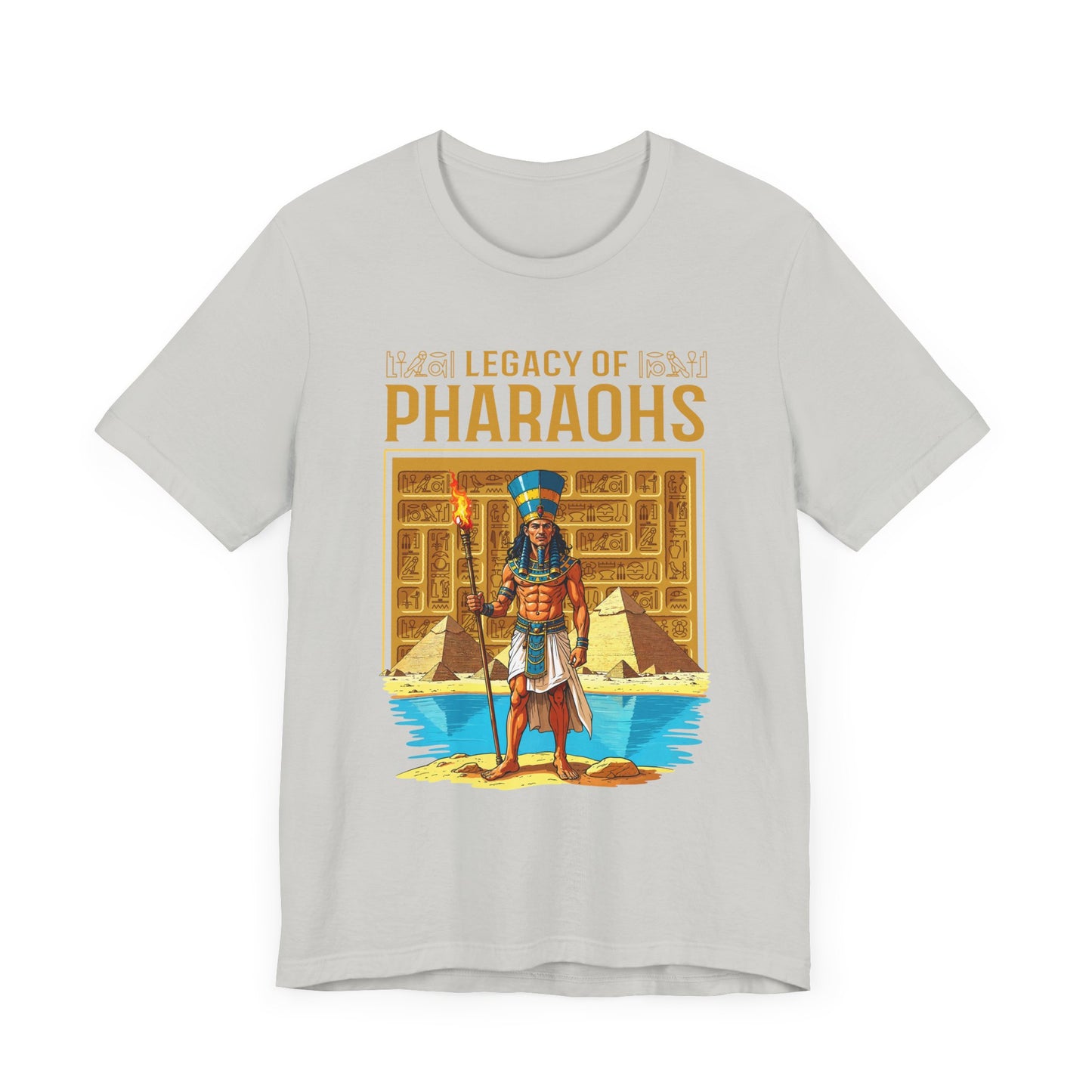 Legacy of Pharaohs Tee, Egyptian History Shirt, Ancient Kings Graphic Tee, Pyramid Power Top, Royal Heritage Gift