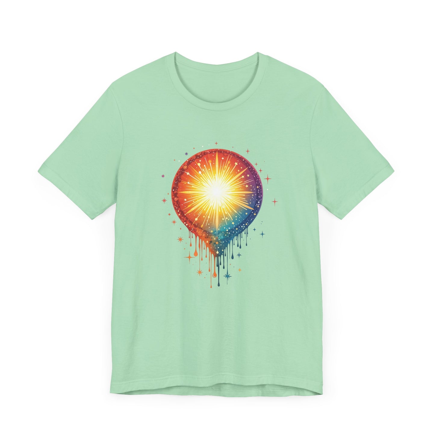 Colorful Aura Drip – Vibrant Spiritual Energy Graphic T-Shirt