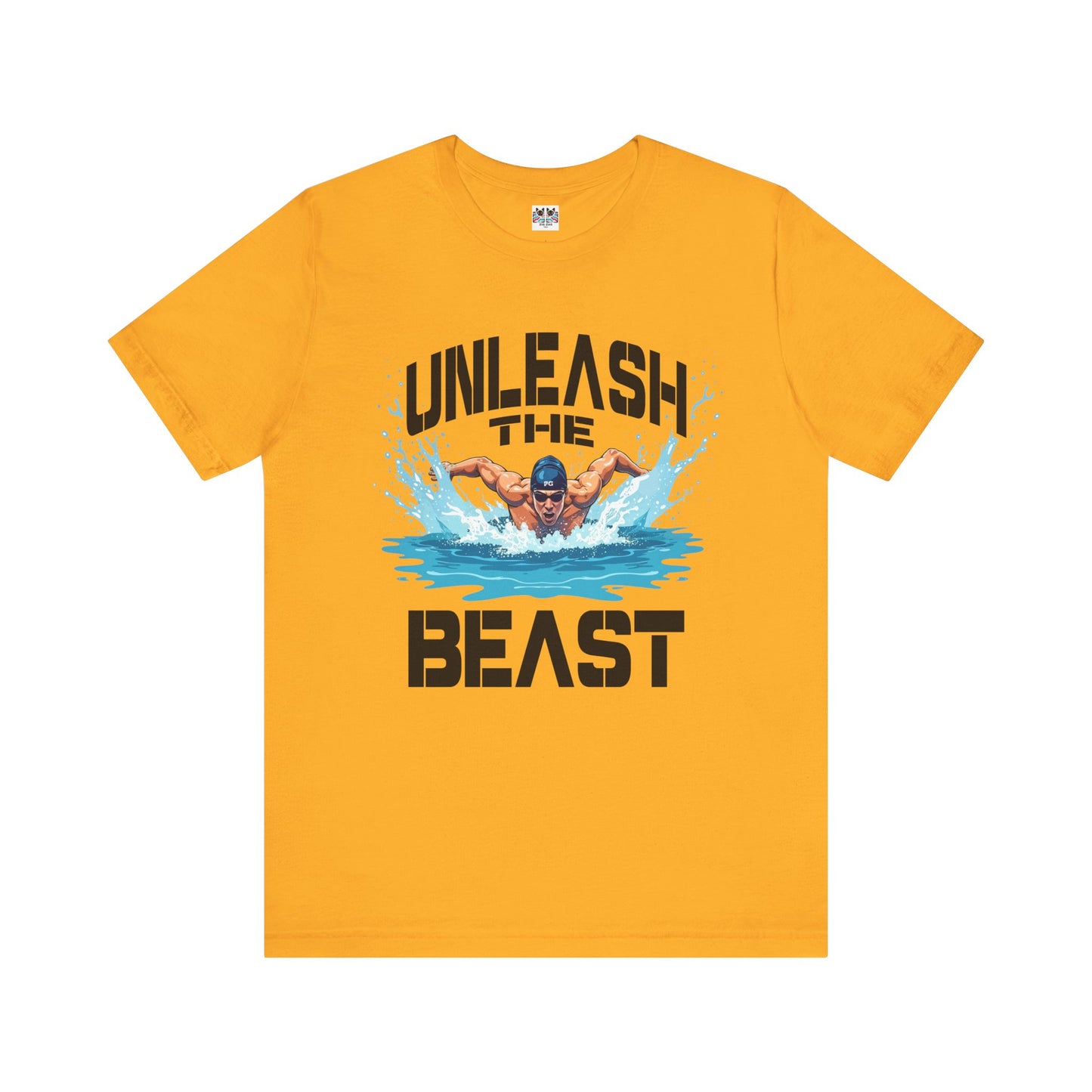 Unleash the Beast Butterfly Stroke Swimming Power Athlete Sports T-Shirt