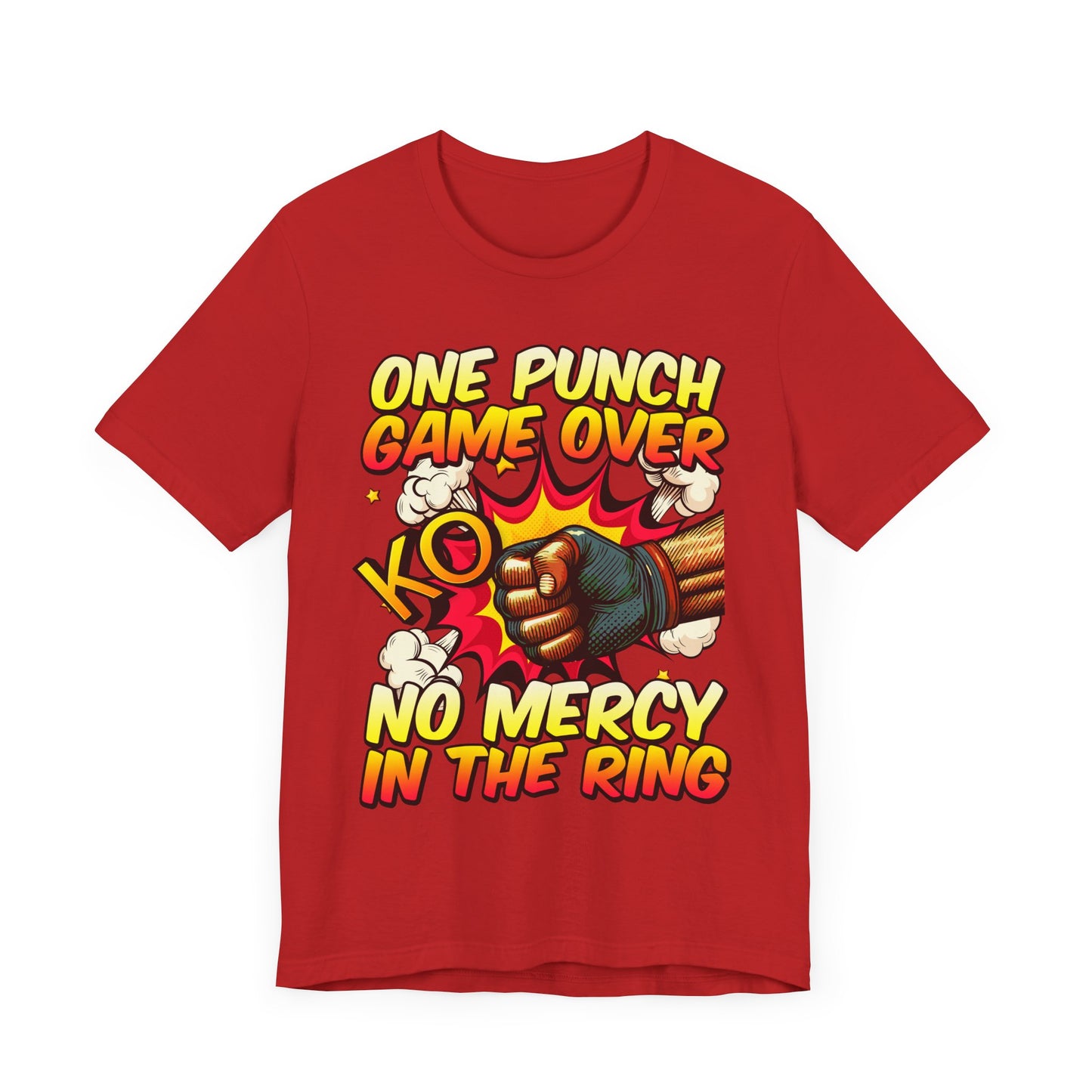 One Punch KO – Game Over No Mercy Power Punch Boxing Graphic T-Shirt