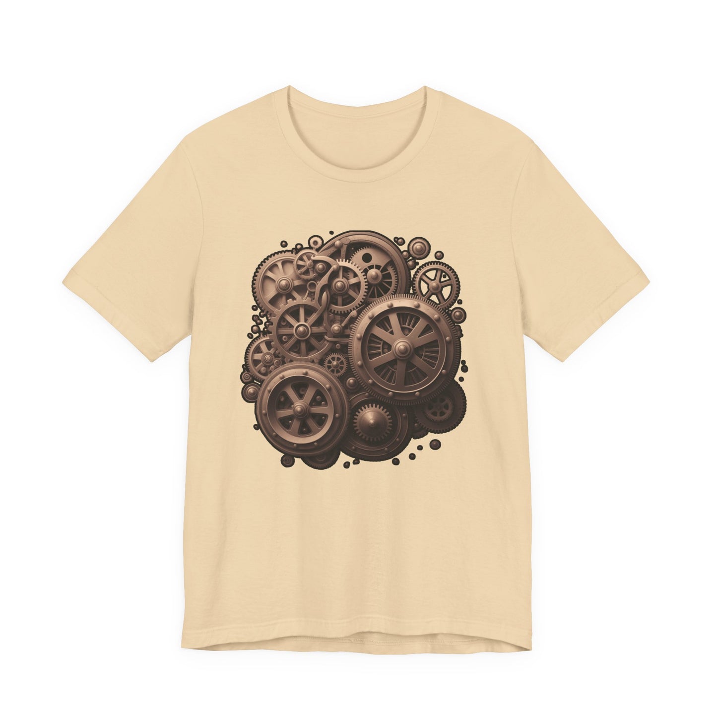 The Age of Machines Tshirt – Interconnected Gear Wheels Graphic