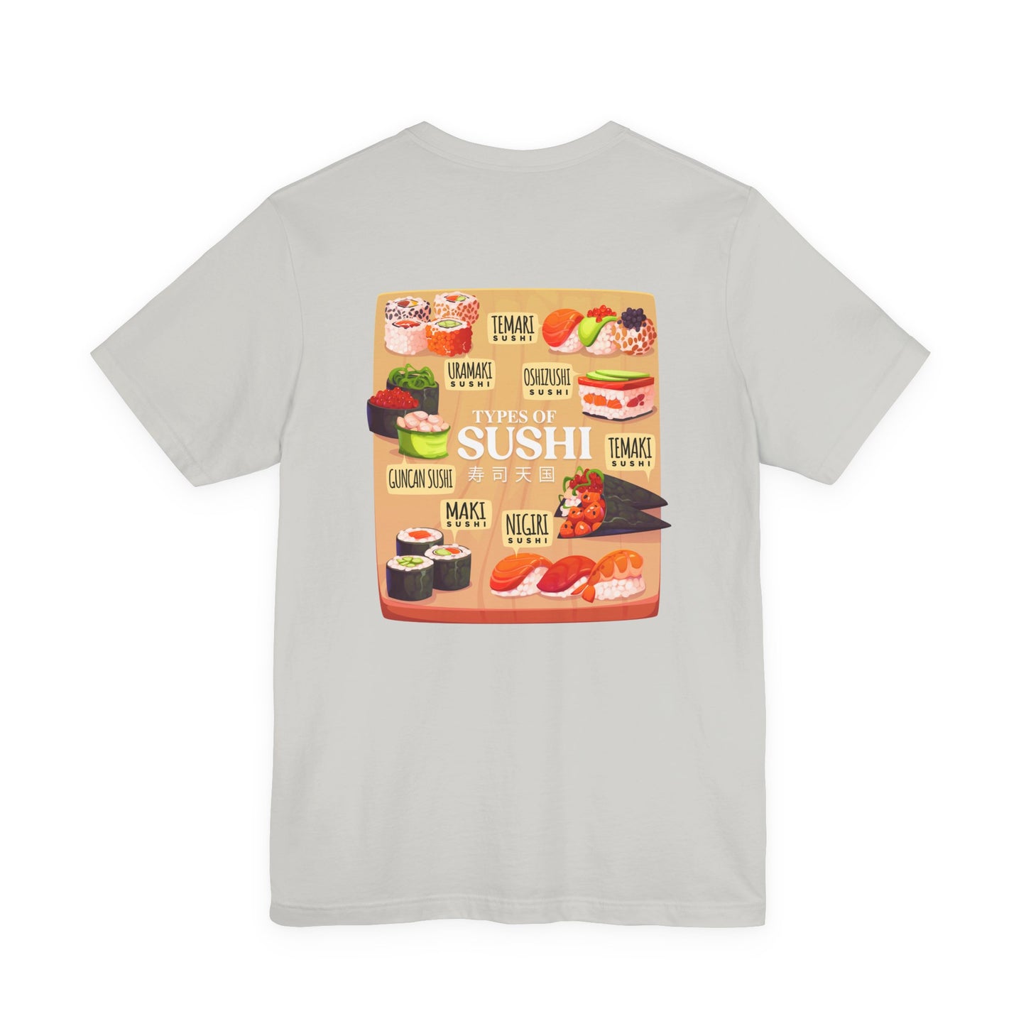 Types of Sushi T-Shirt – Illustrated Guide to Classic Sushi Styles