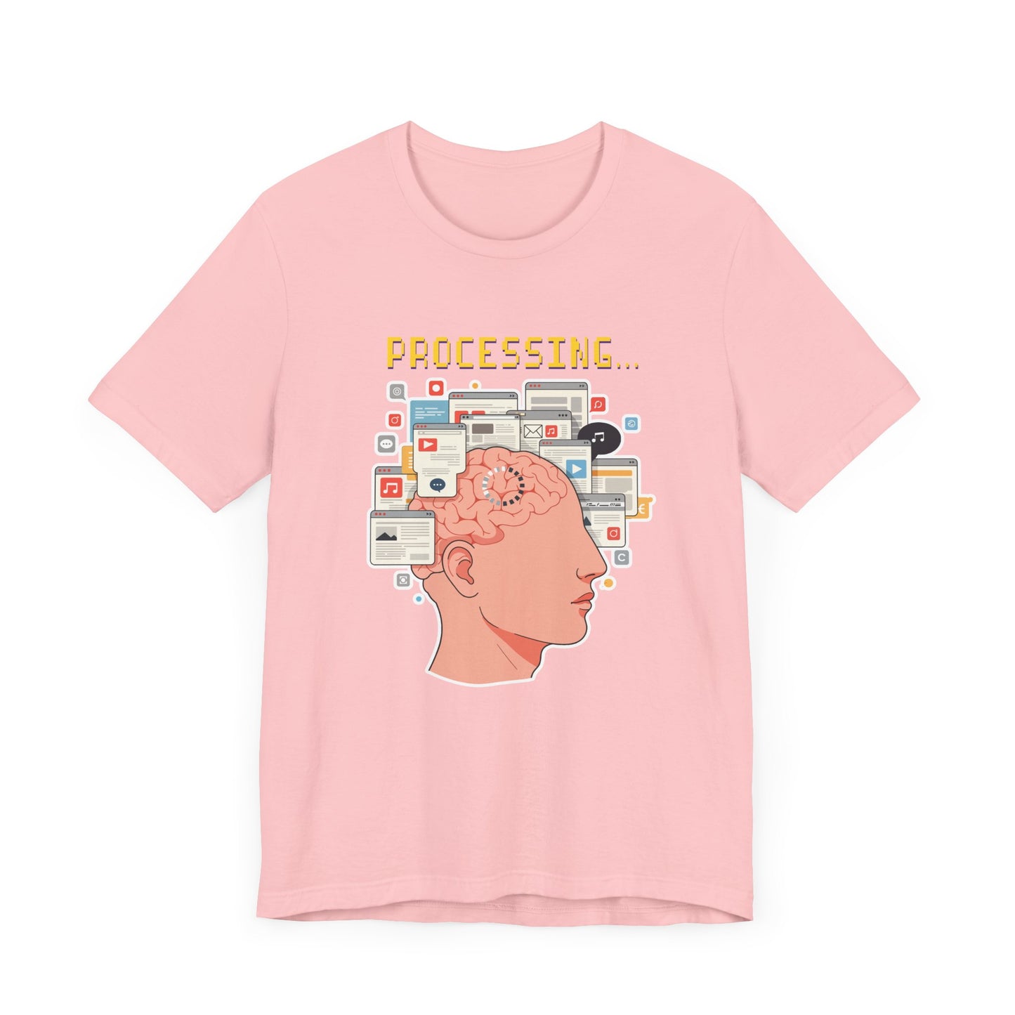 My Brain Has Too Many Tabs Open Tee, Mental Overload Shirt, Funny Multitask Graphic Tee, Chaotic Mind Humor Top, Relatable Gift