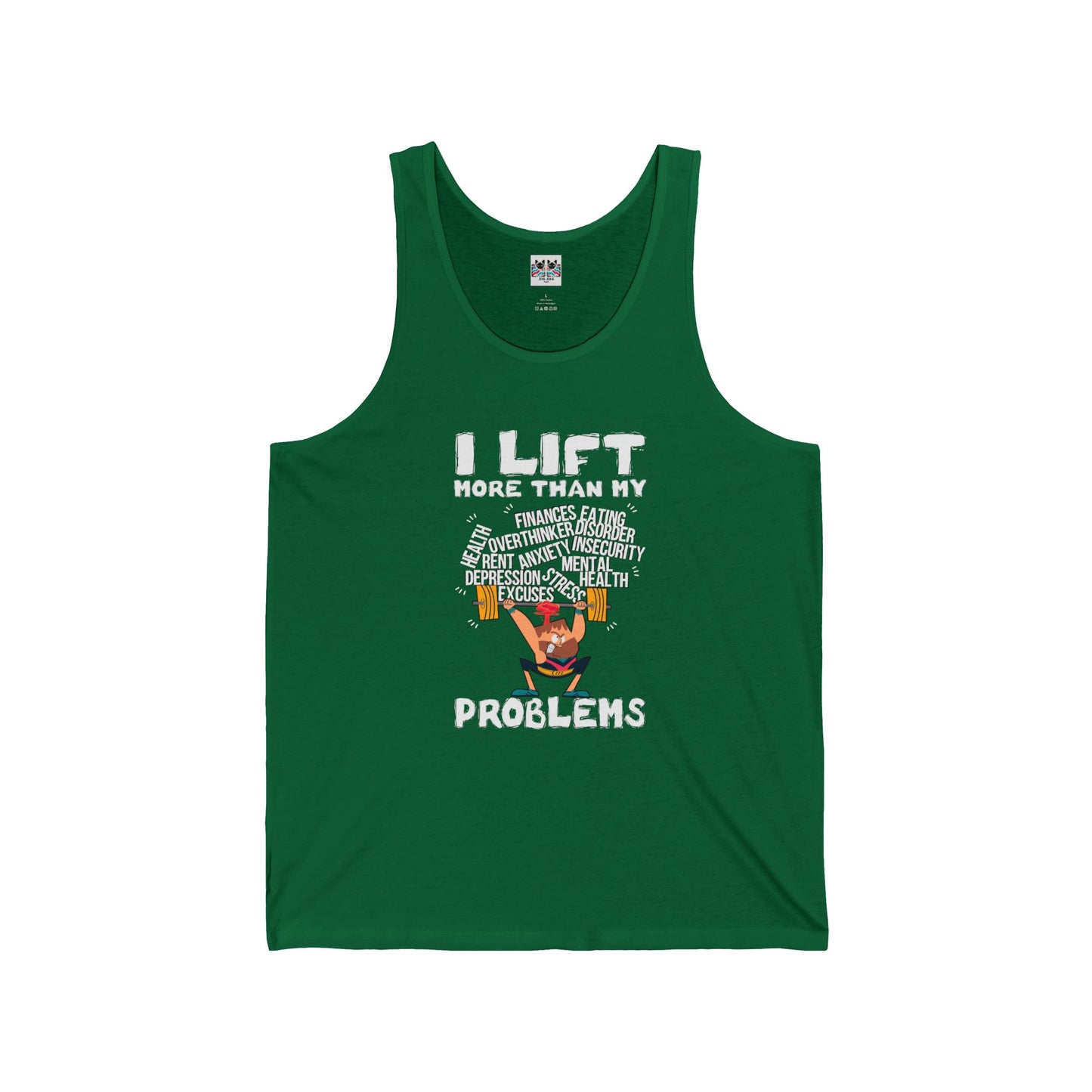 I Lift More Than My Problems - Motivational Weightlifting Tank Top
