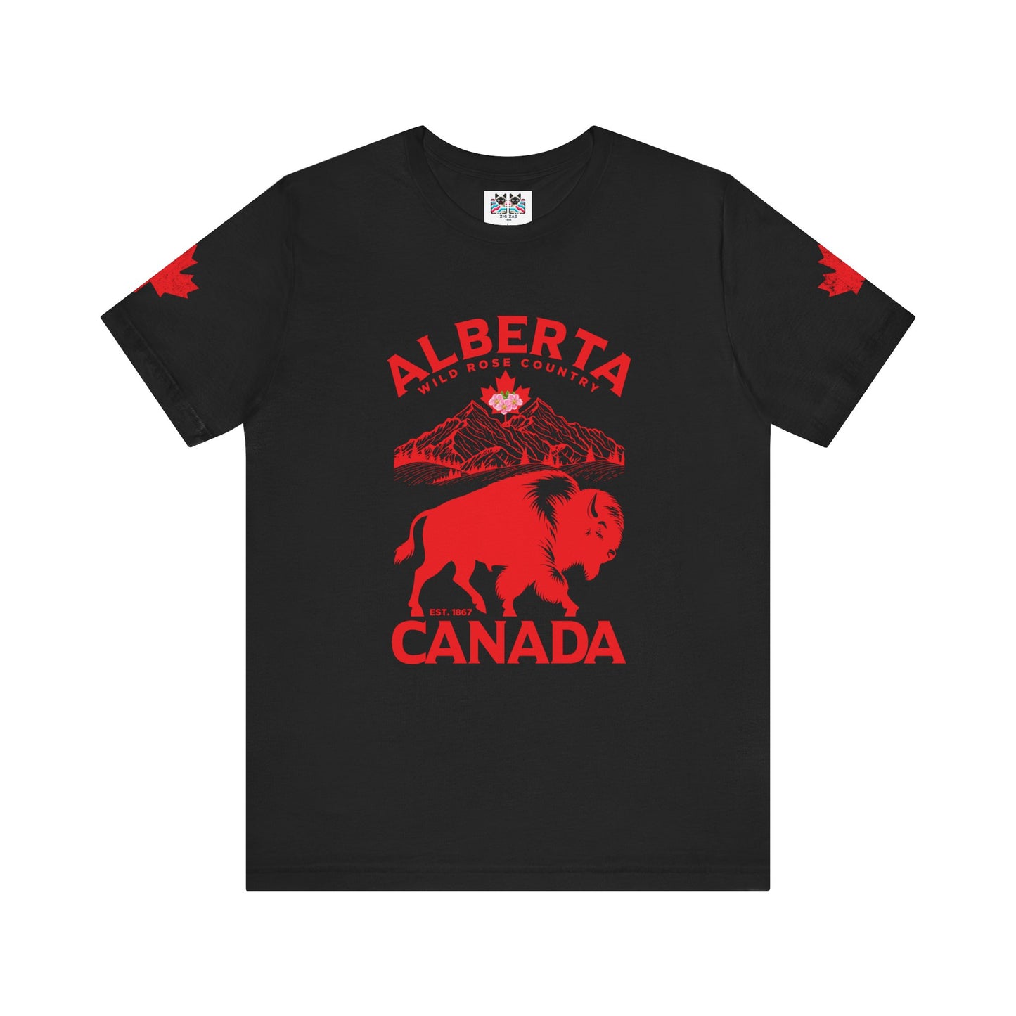 Alberta Wild Rose Country Bison T-Shirt