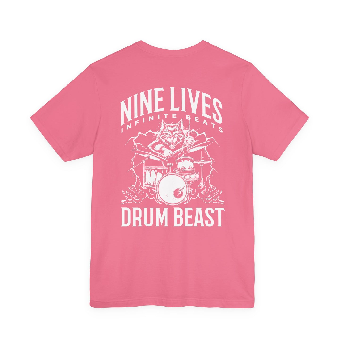Nine Lives Infinite Beats DRUM BEAST T-Shirt – Furious Car Drum Machine Graphic