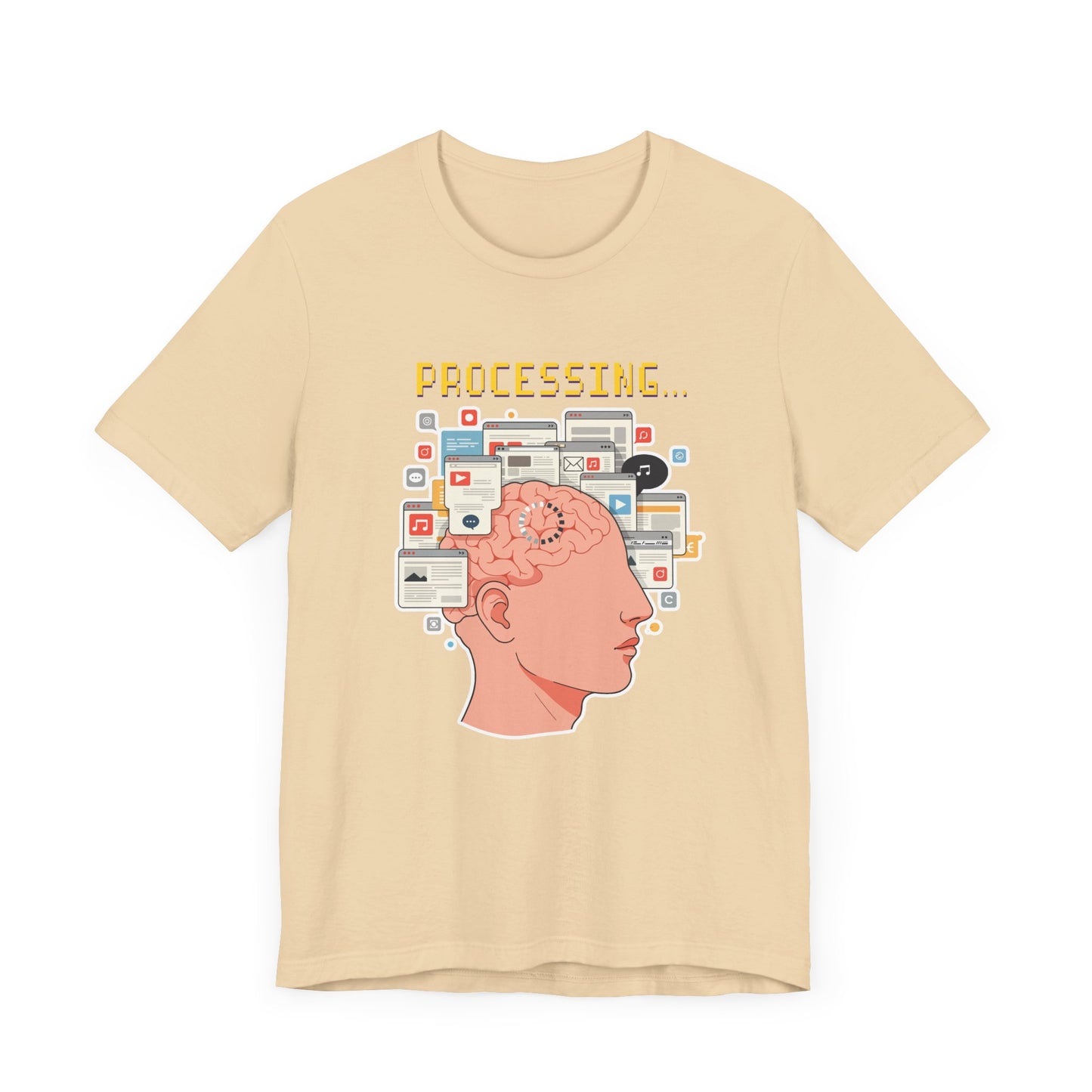 My Brain Has Too Many Tabs Open Tee, Mental Overload Shirt, Funny Multitask Graphic Tee, Chaotic Mind Humor Top, Relatable Gift
