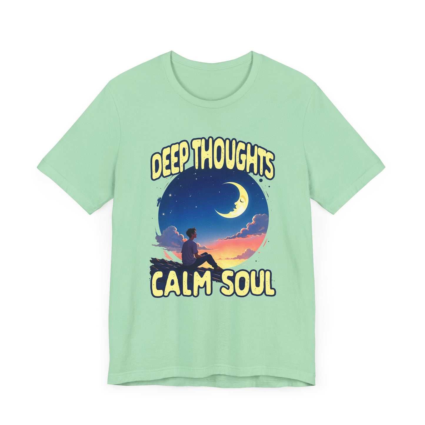 Midnight Thoughts Shirt Deep Thinker Aesthetic Tee for Overthinkers Night Owls Poets and Anyone Whose Mind Comes Alive After Dark