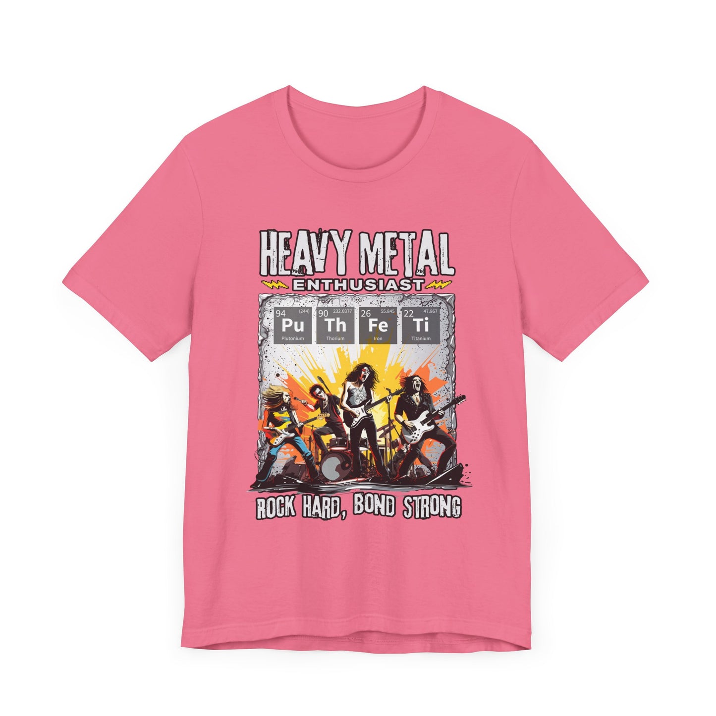 Heavy Metal Enthusiast Tee, Rock Vibes Shirt, Chemistry Pun Top, Science Humor Graphic Tee, Music + Science Gift