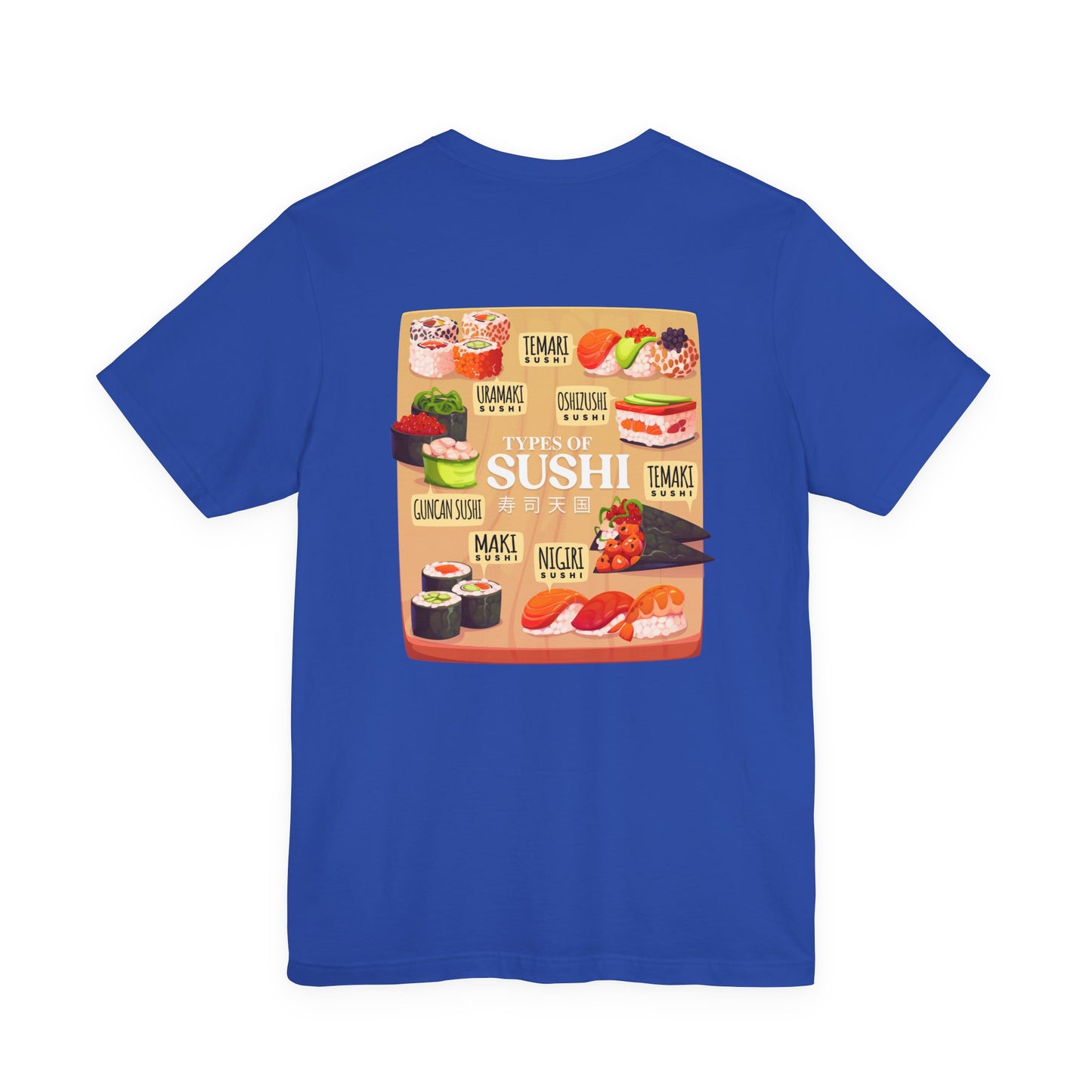 Types of Sushi T-Shirt – Illustrated Guide to Classic Sushi Styles