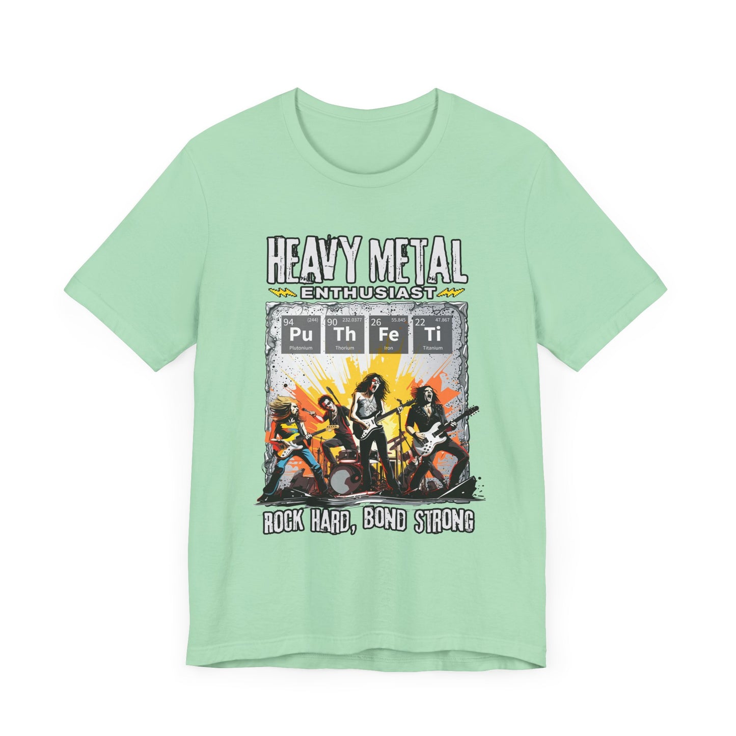 Heavy Metal Enthusiast Tee, Rock Vibes Shirt, Chemistry Pun Top, Science Humor Graphic Tee, Music + Science Gift