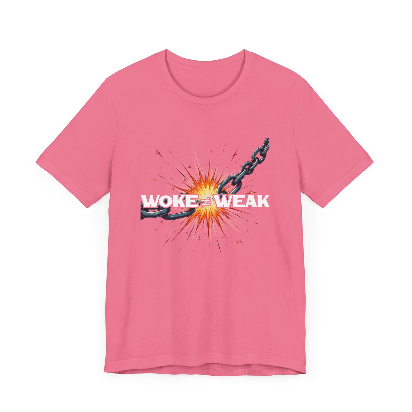 Woke ≠ Weak | Broken Chains & Spark Graphic T-Shirt